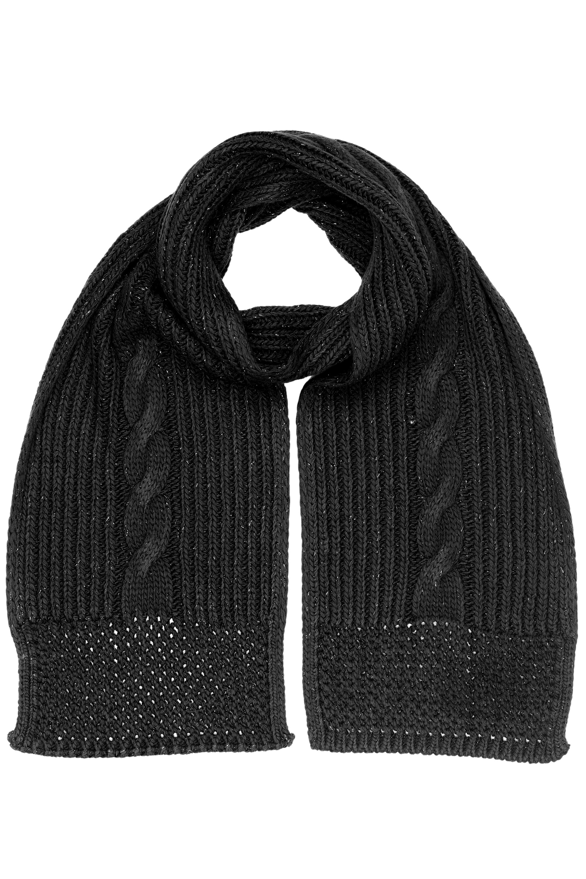 COLLEZIONE ALESSANDRO Strickschal "Warm", mit Zopfmuster und dezentem Glitz günstig online kaufen