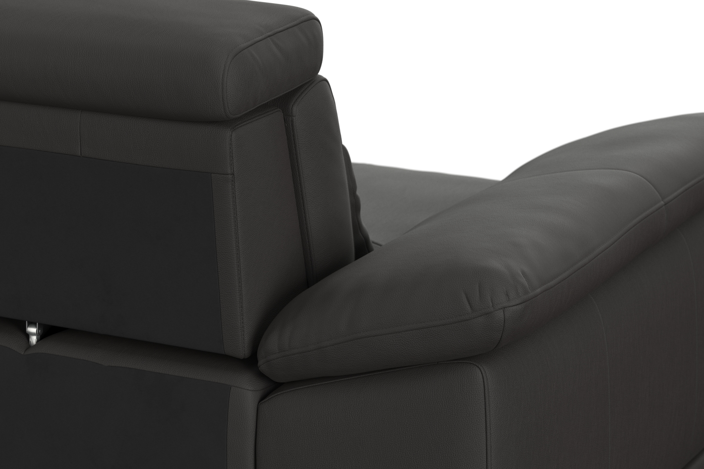 sit&more Ecksofa »Cabrio L-Form, mit Sitztiefenverstellung, Arm- und Kopfteilverstellung«, 3 Nierenkissen, Federkern, optional Bettfunktion und Stauraum