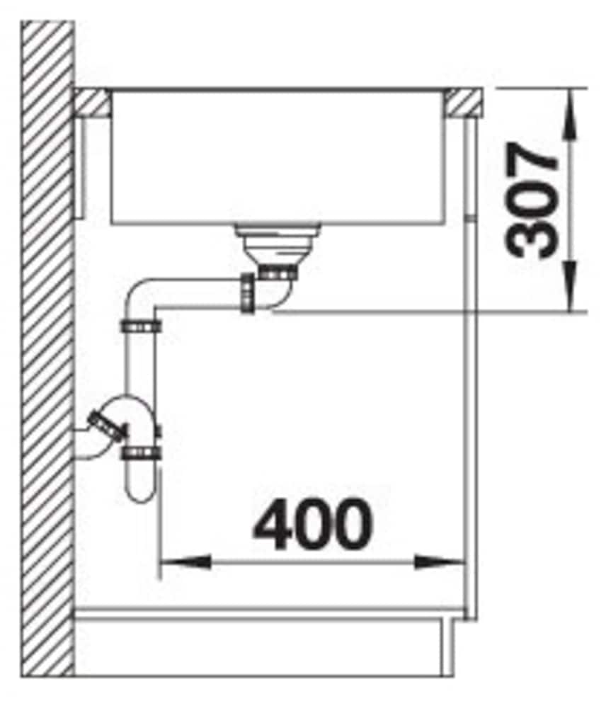 Blanco Granitspüle »AXIA III XL 6 S-F« 1 Stk. tlg. inklusive gratis Esche-Compound-Brückenschneidebrett