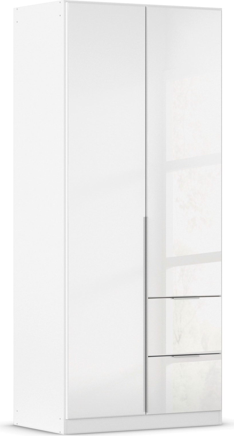 Drehtürenschrank OTTO HOME, B:91cm H:210cm T:54cm, weiß, Holzwerkstoff, Schränke, "Kleiderschrank Kleiderschränke Schrank Garderobe AGORDO mit