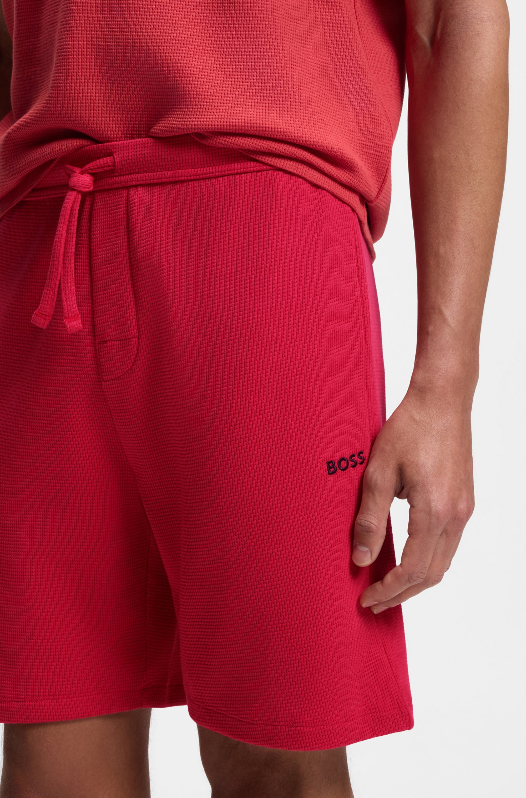 BOSS Pyjamashorts "Waffle Shorts" günstig online kaufen
