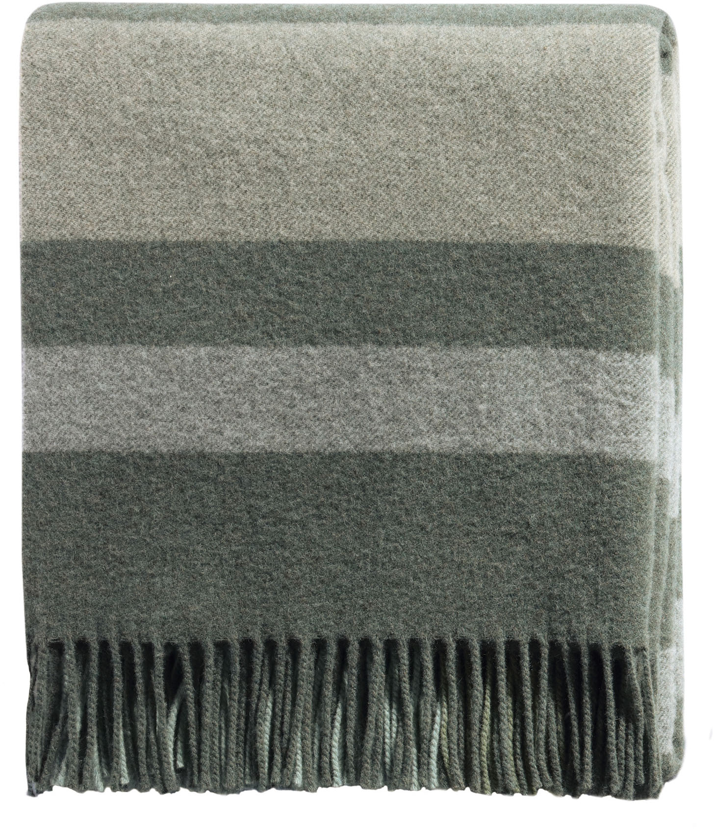 Thumbnail - Biederlack Plaid "Moss Charming mit hochwertigen Fransen" Wolle-Kaschmir-Mix