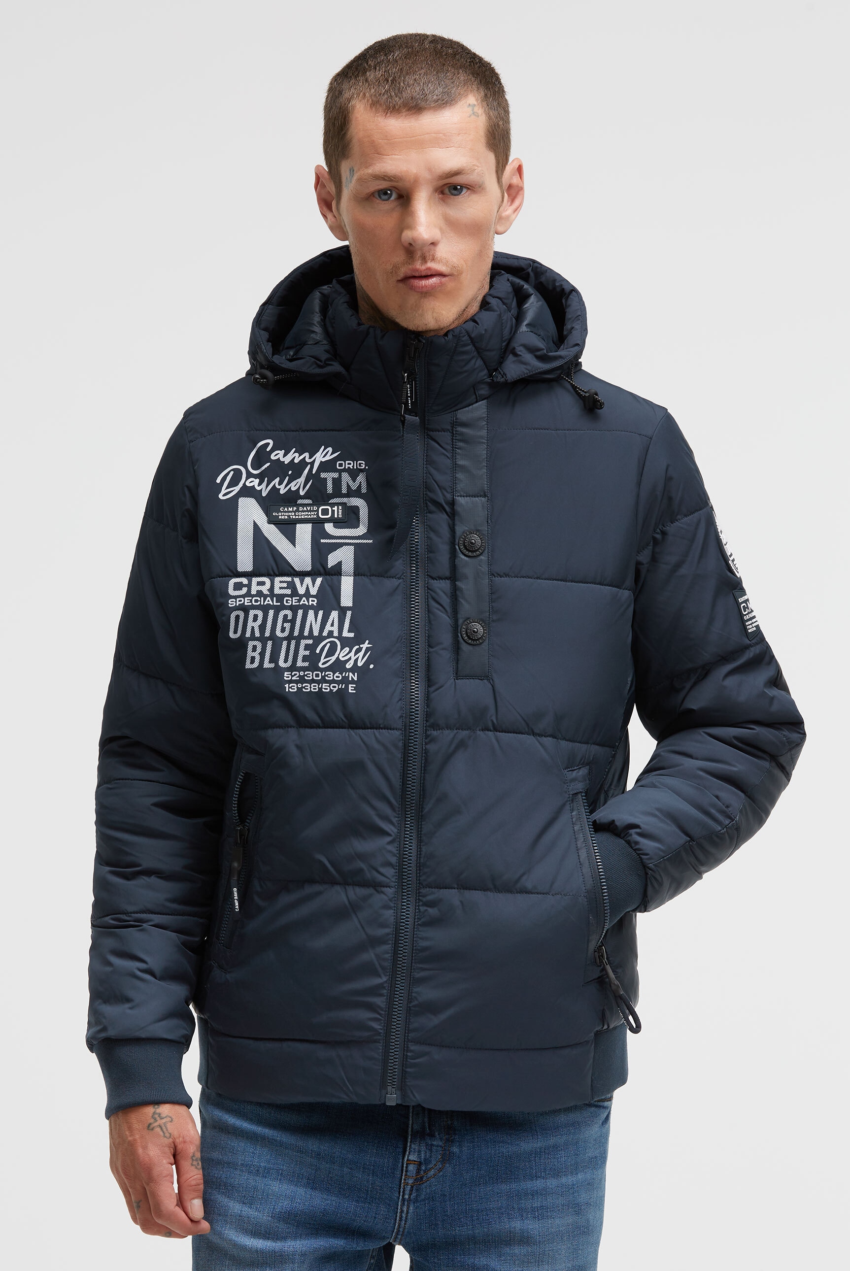CAMP DAVID Winterjacke, mit Kapuze, mit Innentaschen günstig online kaufen