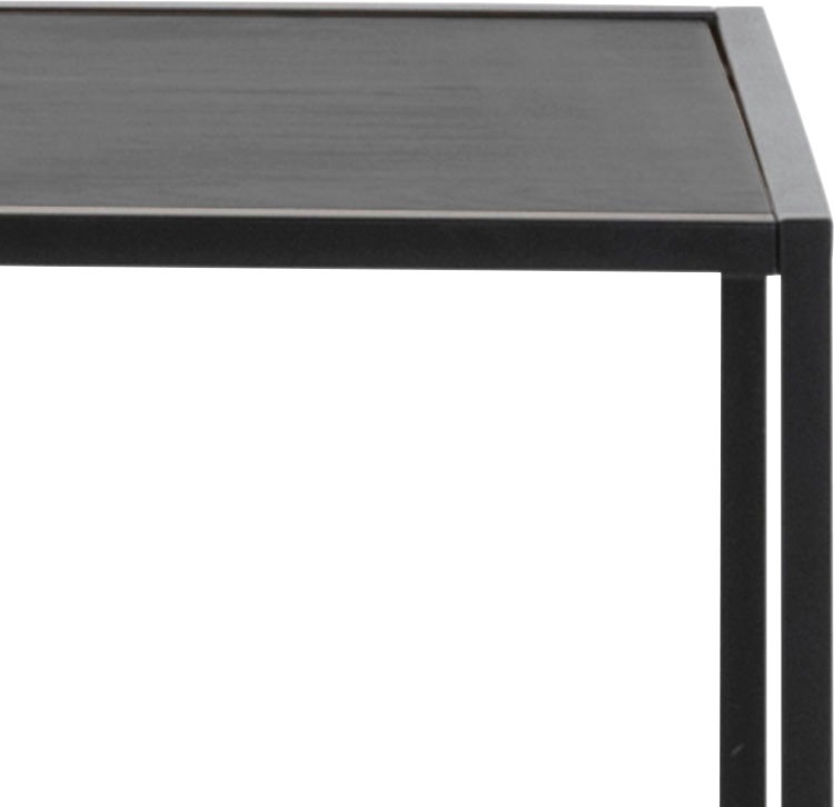 ACTONA GROUP Bücherregal, Metallgestell, modernes Design, 5 Einlegeböden, asymmetrische Details