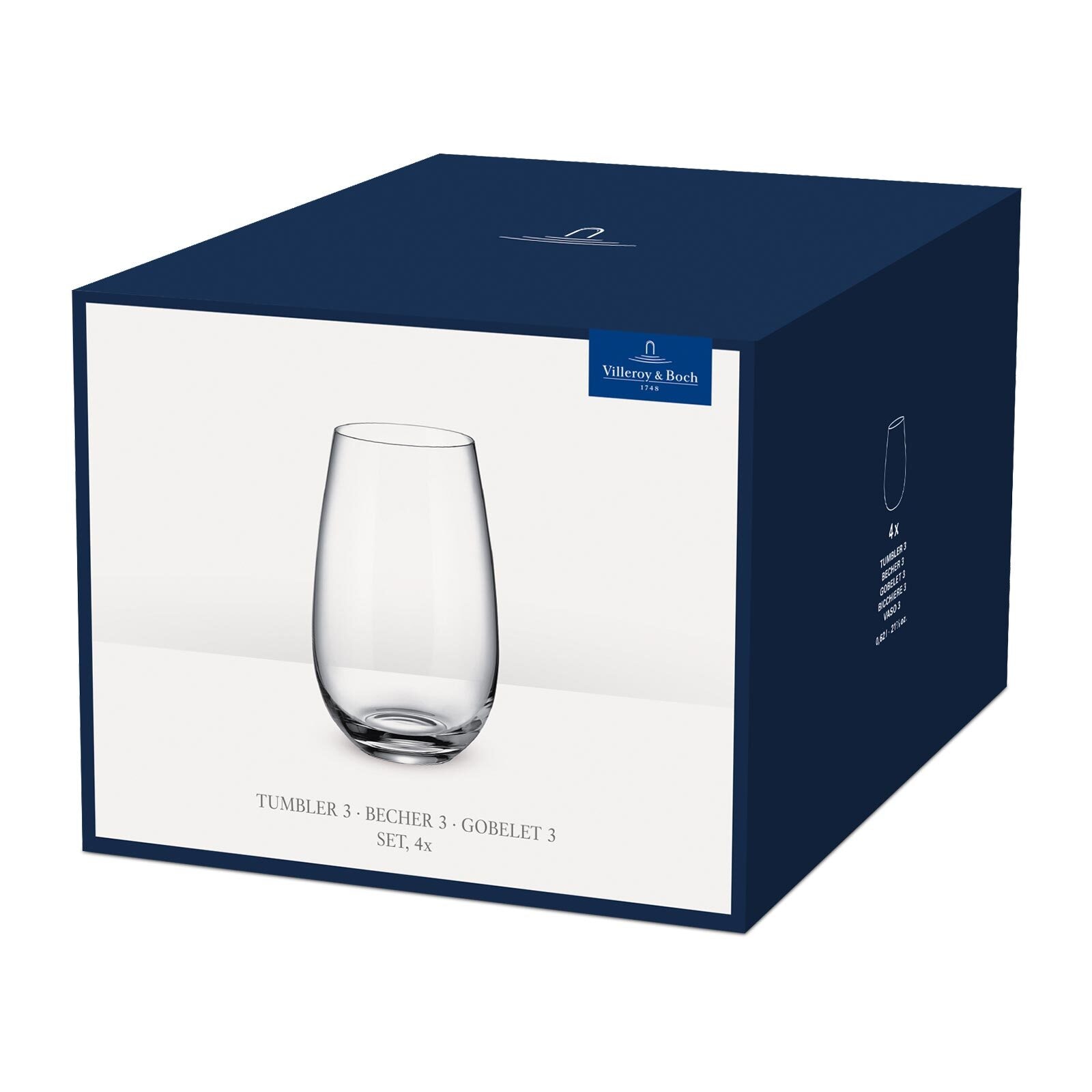Villeroy & Boch Longdrinkglas »Longdrinkbecher Entrée 620 ml 4er Set transparent«