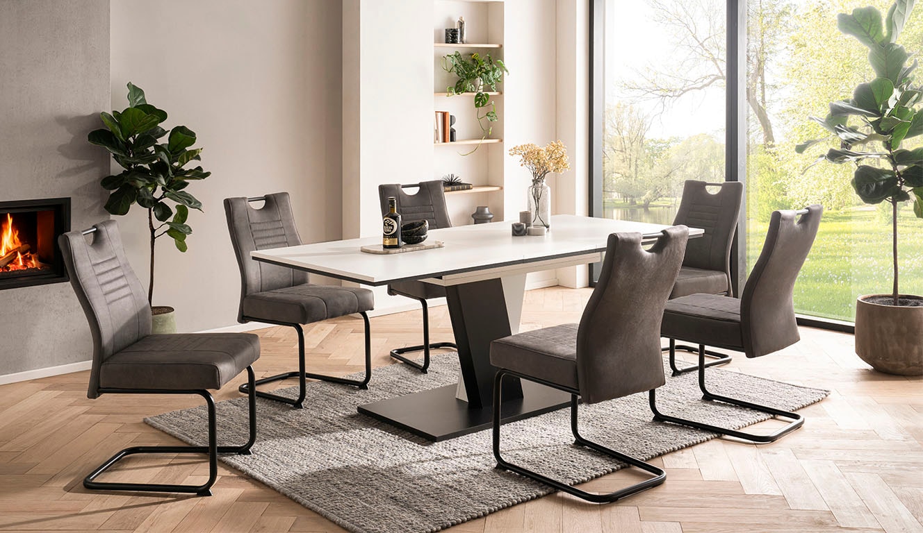 OTTO home Essgruppe ""Altona", Esstisch ausziehbar plus 6 Stühle, TOPSELLER günstig online kaufen