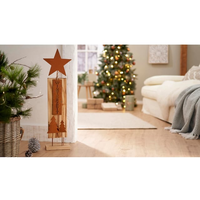 Schneider Weihnachtsfigur »Weihnachtsdeko«, aus Holz, Höhe ca. 84 cm kaufen  | BAUR