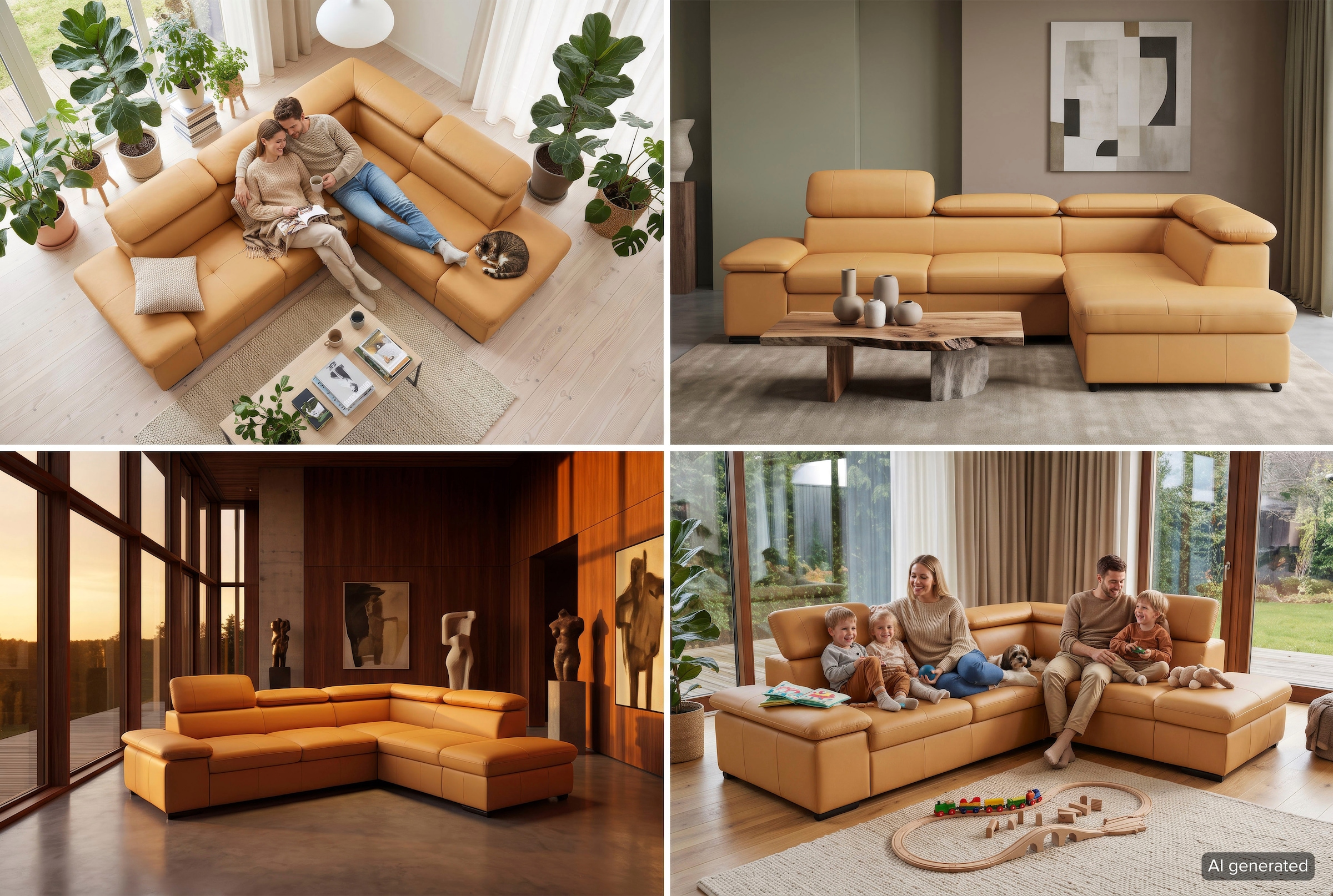 sit&more Ecksofa "Alcudia L-Form, B: 272 cm, Arm- und Kopfteilverstellung, Eckcouch" mit Schlaffunktion, Komfortsitz