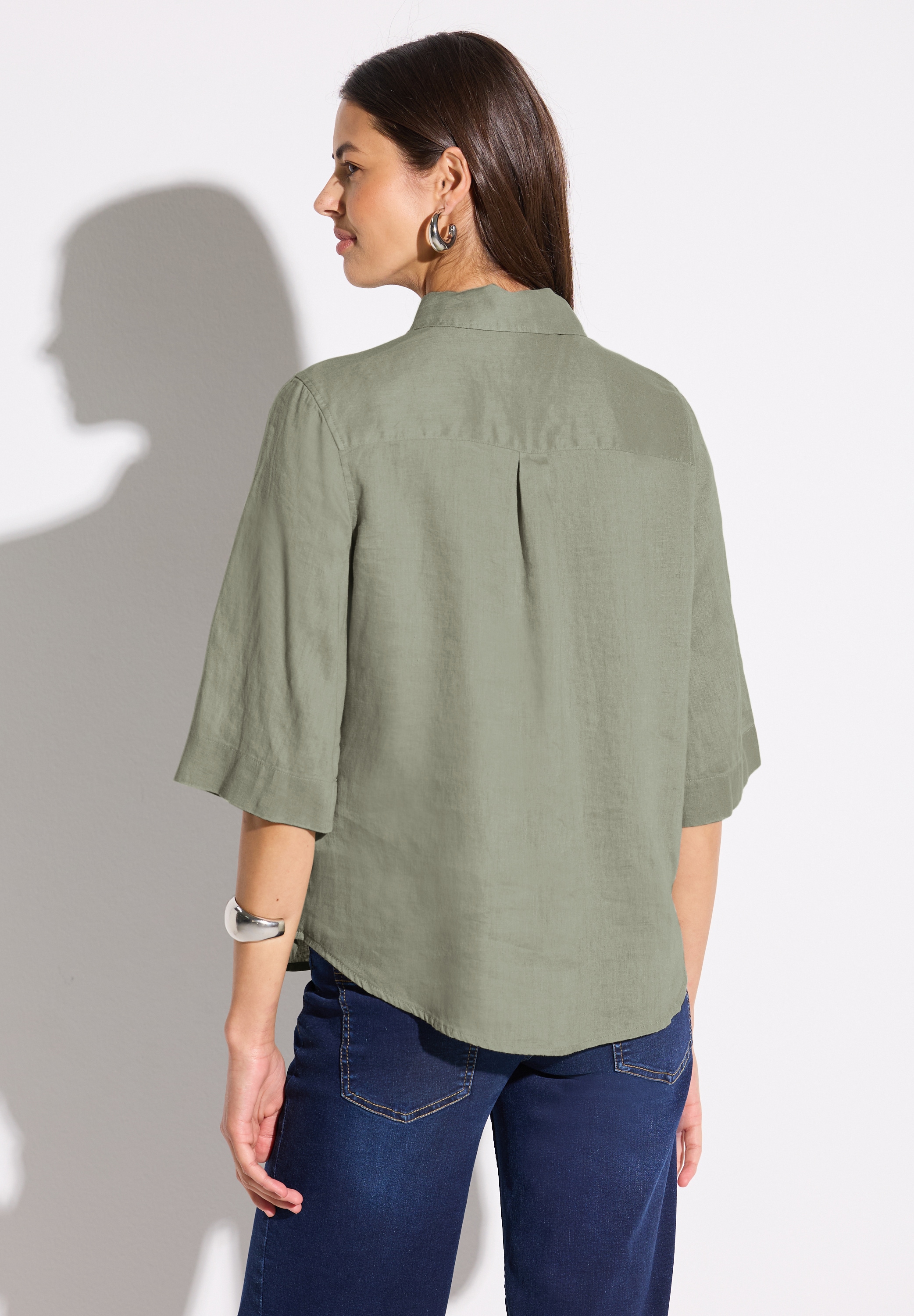 STREET ONE Hemdbluse, mit Brusttasche