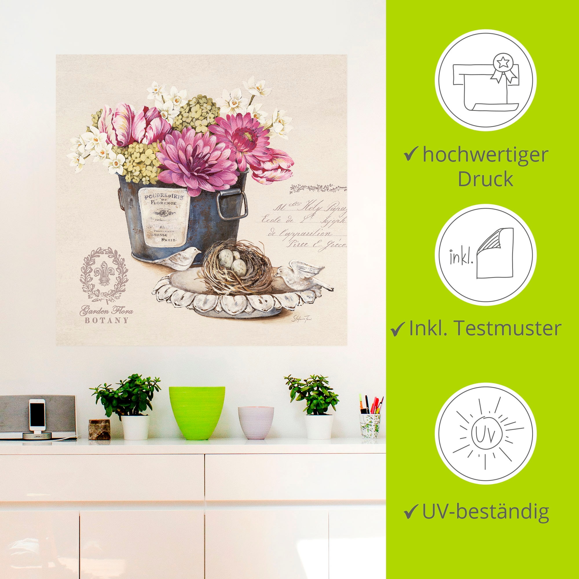 Artland Wandbild »Blumenstrauß I«, Arrangements, (1 St.), als Poster, Wandaufkleber in verschied. Größen