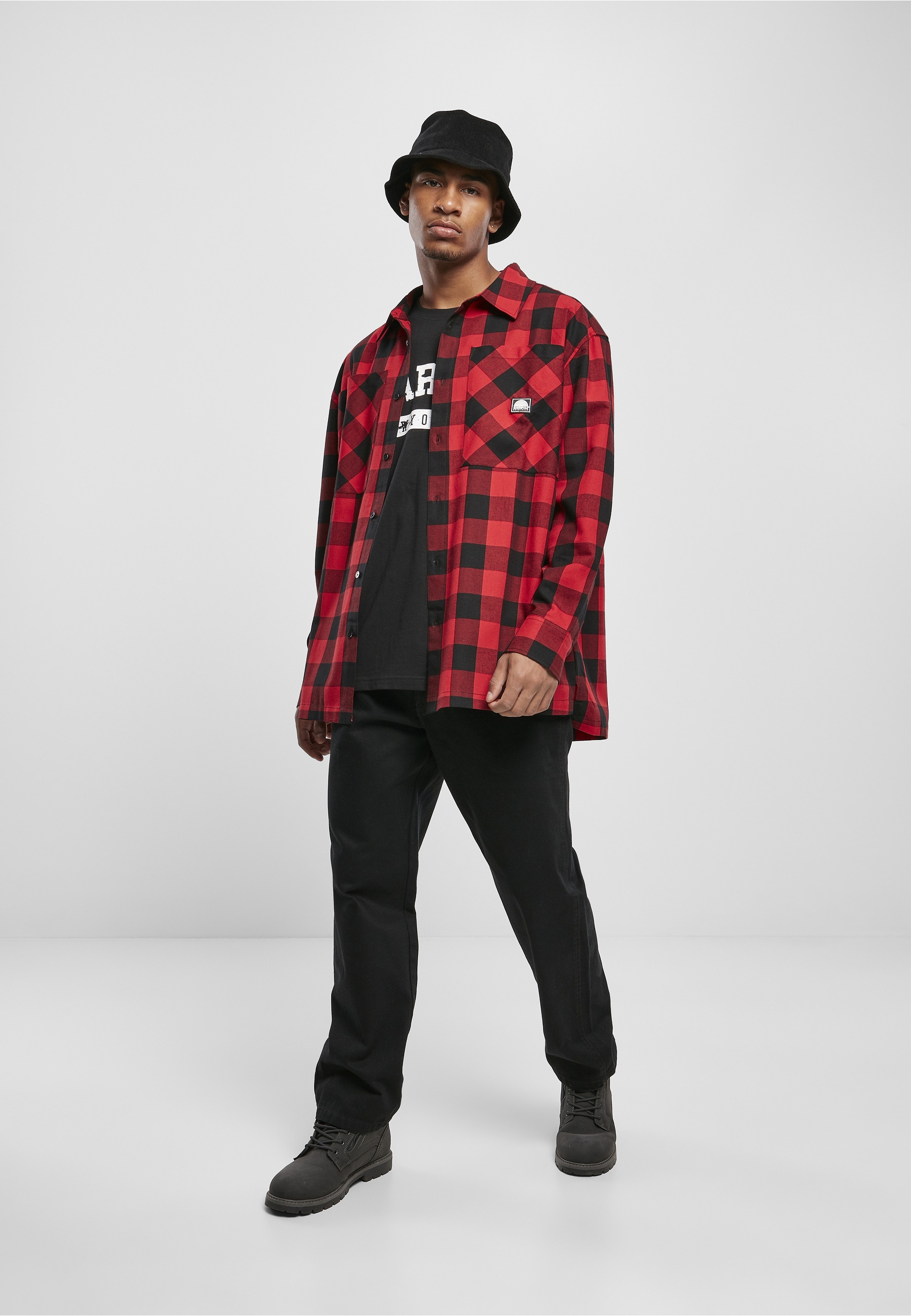 Southpole Langarm-Poloshirt »Southpole Herren Southpole Check Flannel Shirt« 1 Stk.