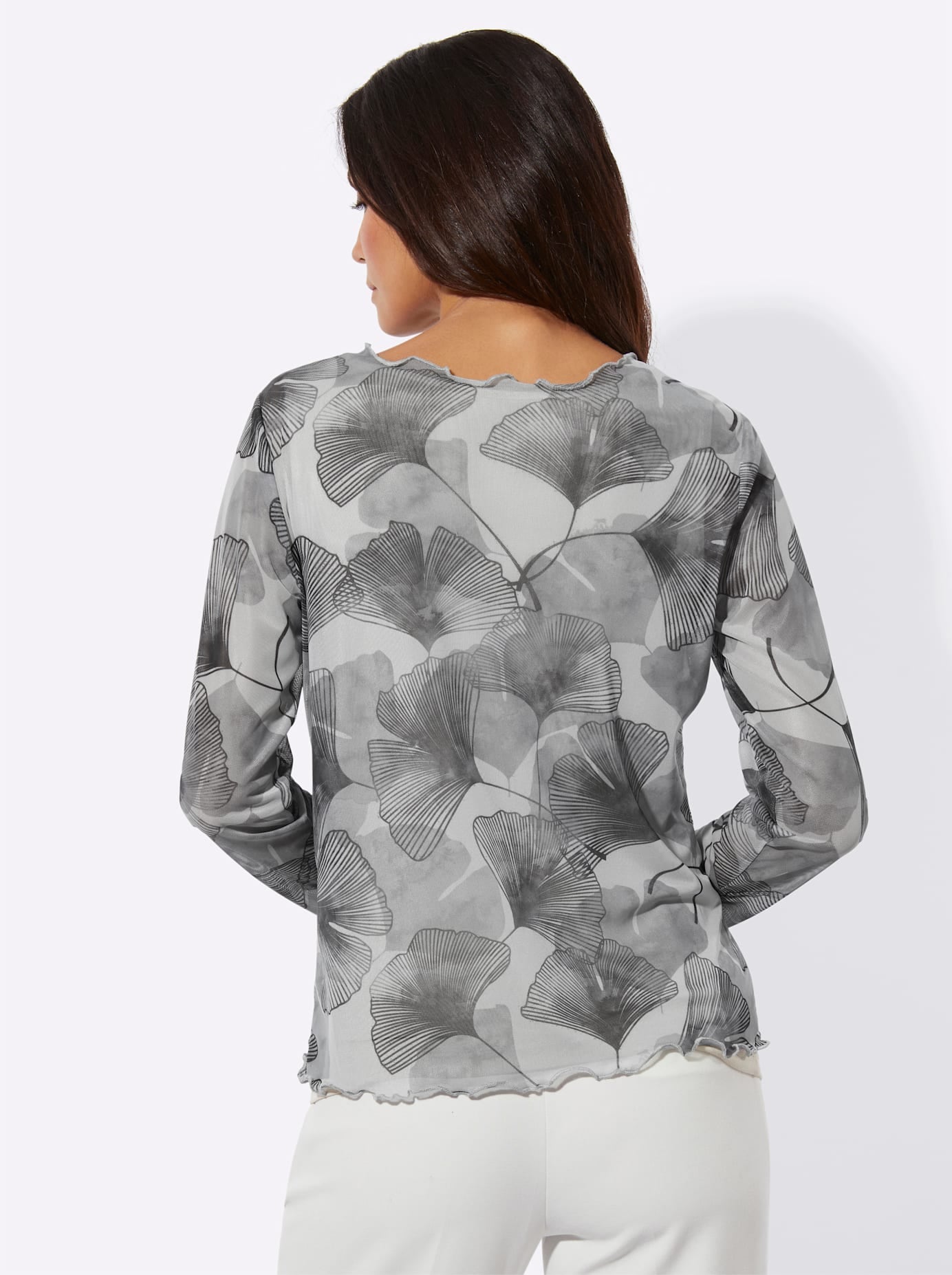 creation L Langarmshirt »Mesh-Shirt« 1 tlg.