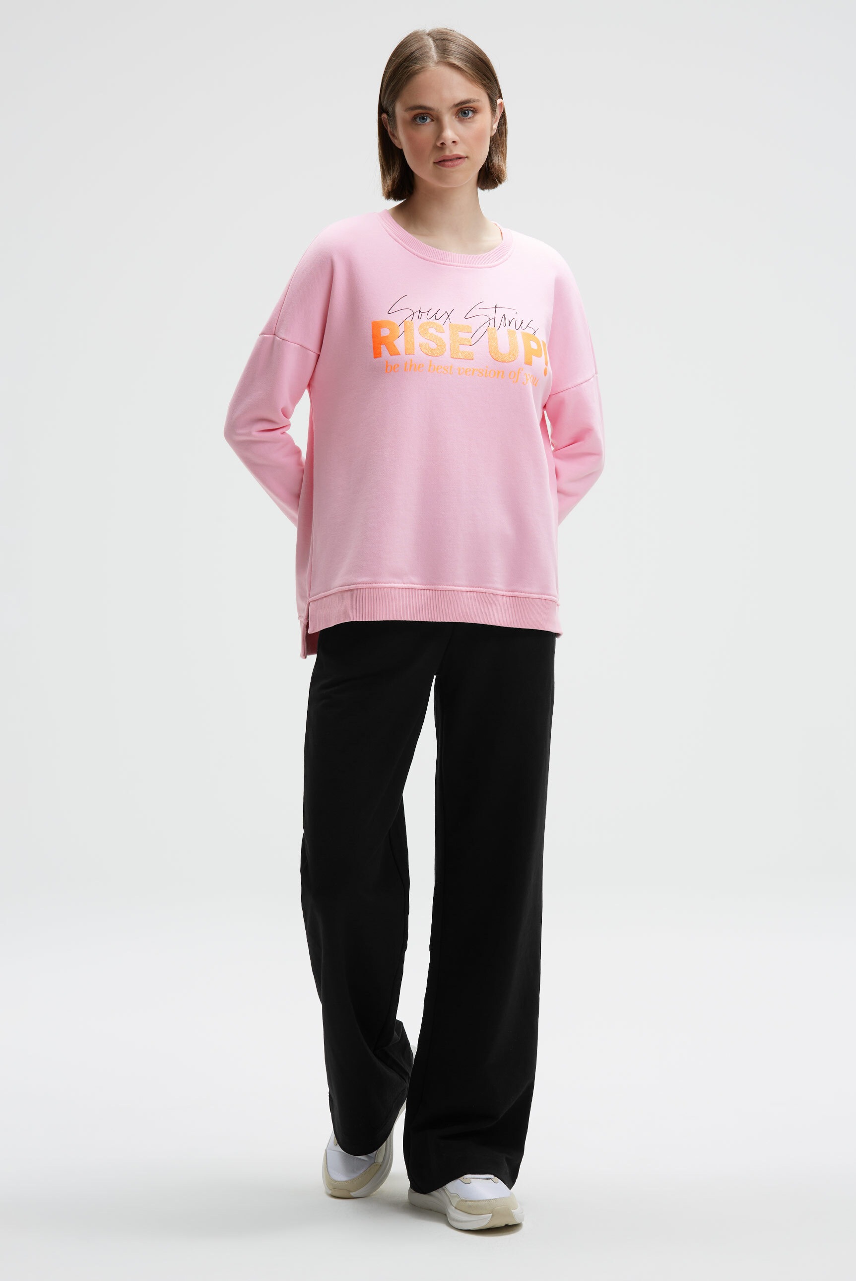 SOCCX Sweater , mit Seitenschlitze
