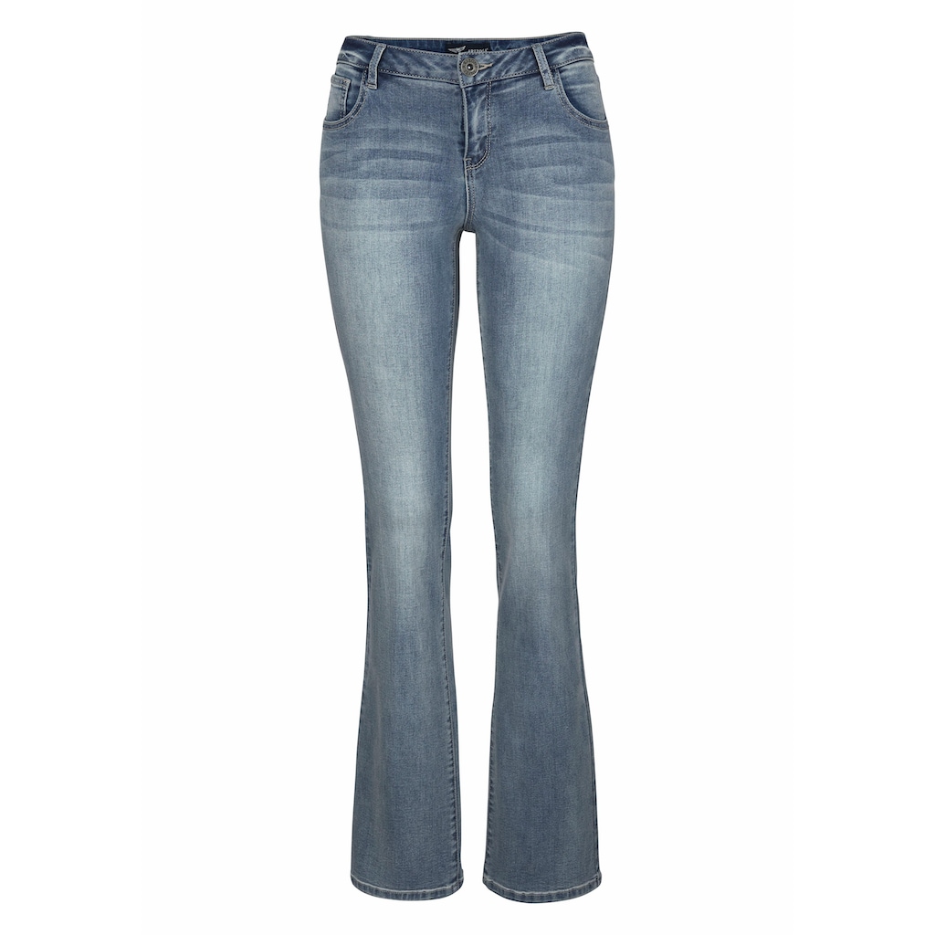 Arizona Bootcut-Jeans »Ultra-Stretch«, Mid-Waist