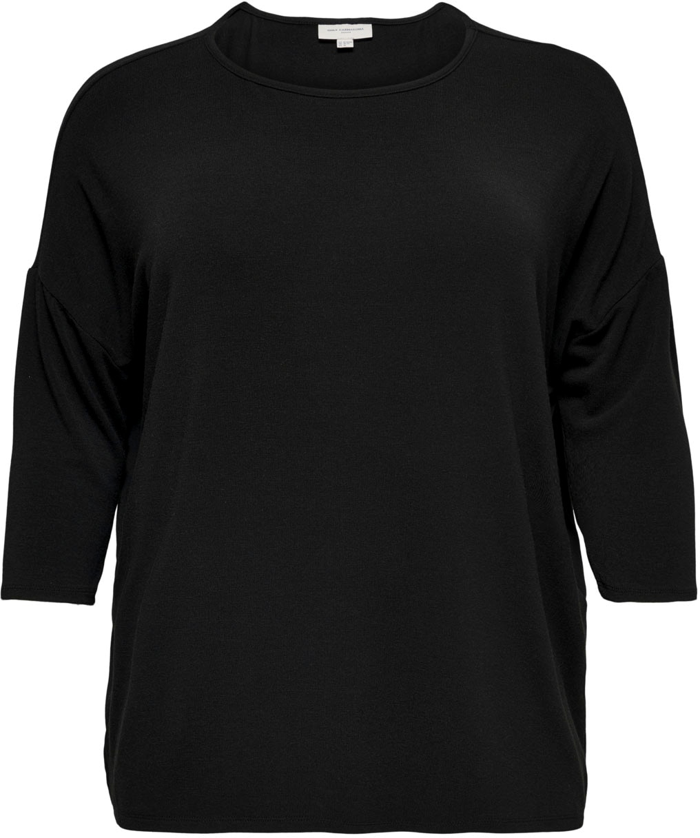 ONLY CARMAKOMA 3/4-Arm-Shirt »CARLAMOUR«, aus weichem Materialmix für  bestellen | BAUR
