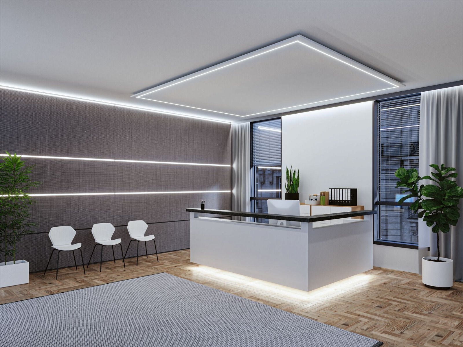 Paulmann LED-Streifen »MaxLED 1000 Stripe 2,5m Daylight 6500K 30W 24V silber Kunststoff«, 1 St.-flammig, Full-Line COB