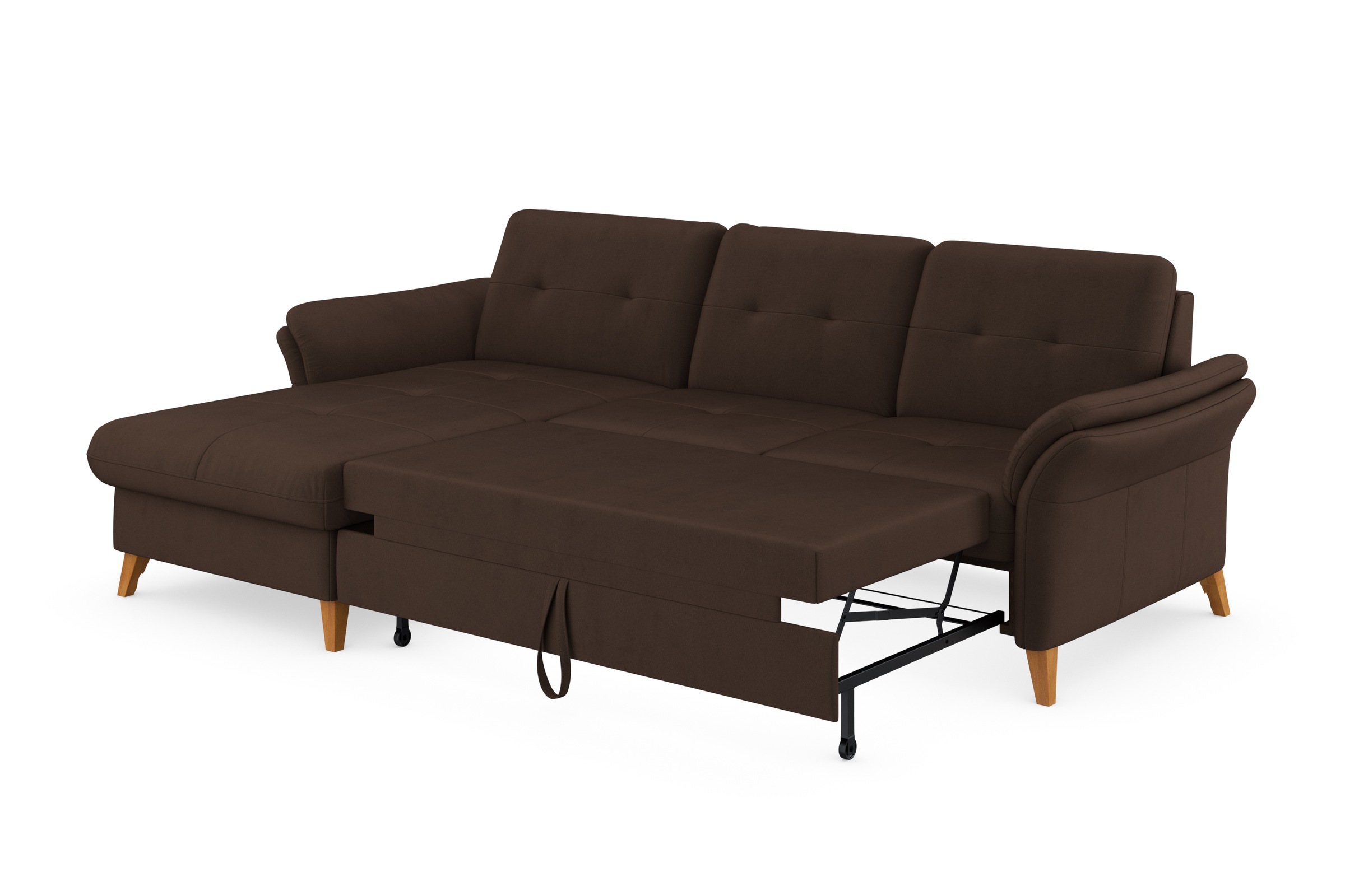 sit&more Ecksofa »Göteborg«, Sitztiefenverstellung und Federkern, wahlweise mit Bettfunktion