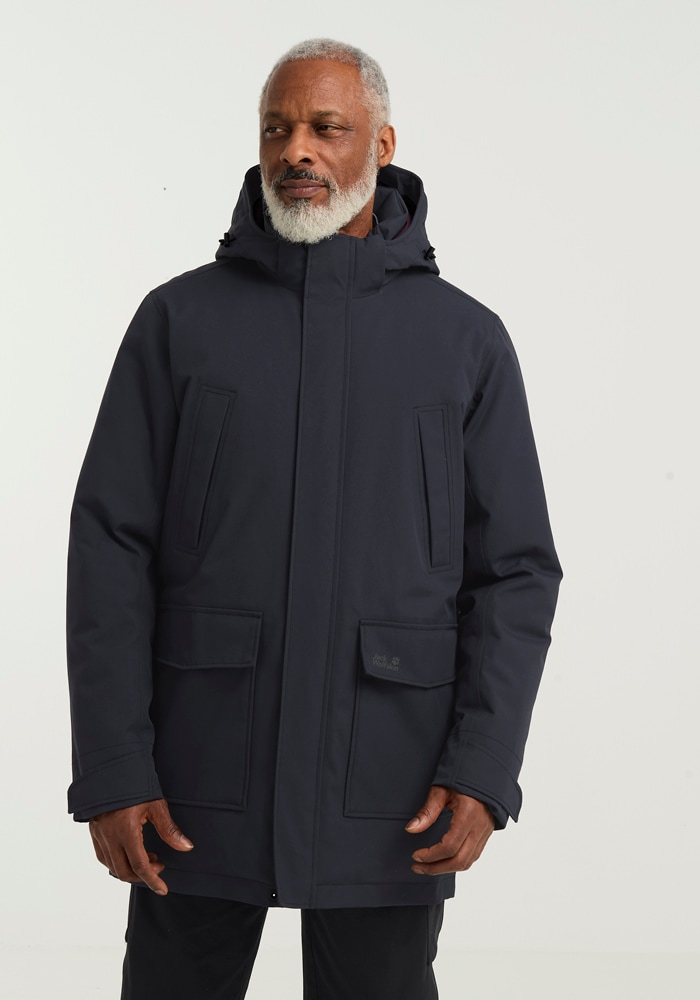 Jack Wolfskin Funktionsparka "CANYON SHIELD PARKA M" mit Kapuze Winterparka, wasserdicht, warm