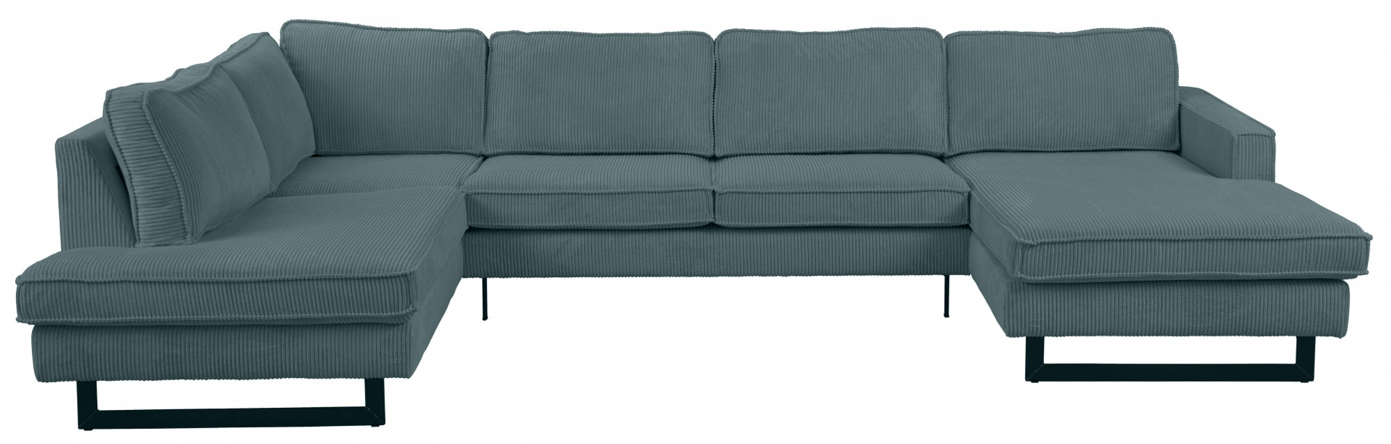 Places of Style Wohnlandschaft "Pinto, 350 cm, U-Form, XXL, mit Ottomanen", günstig online kaufen
