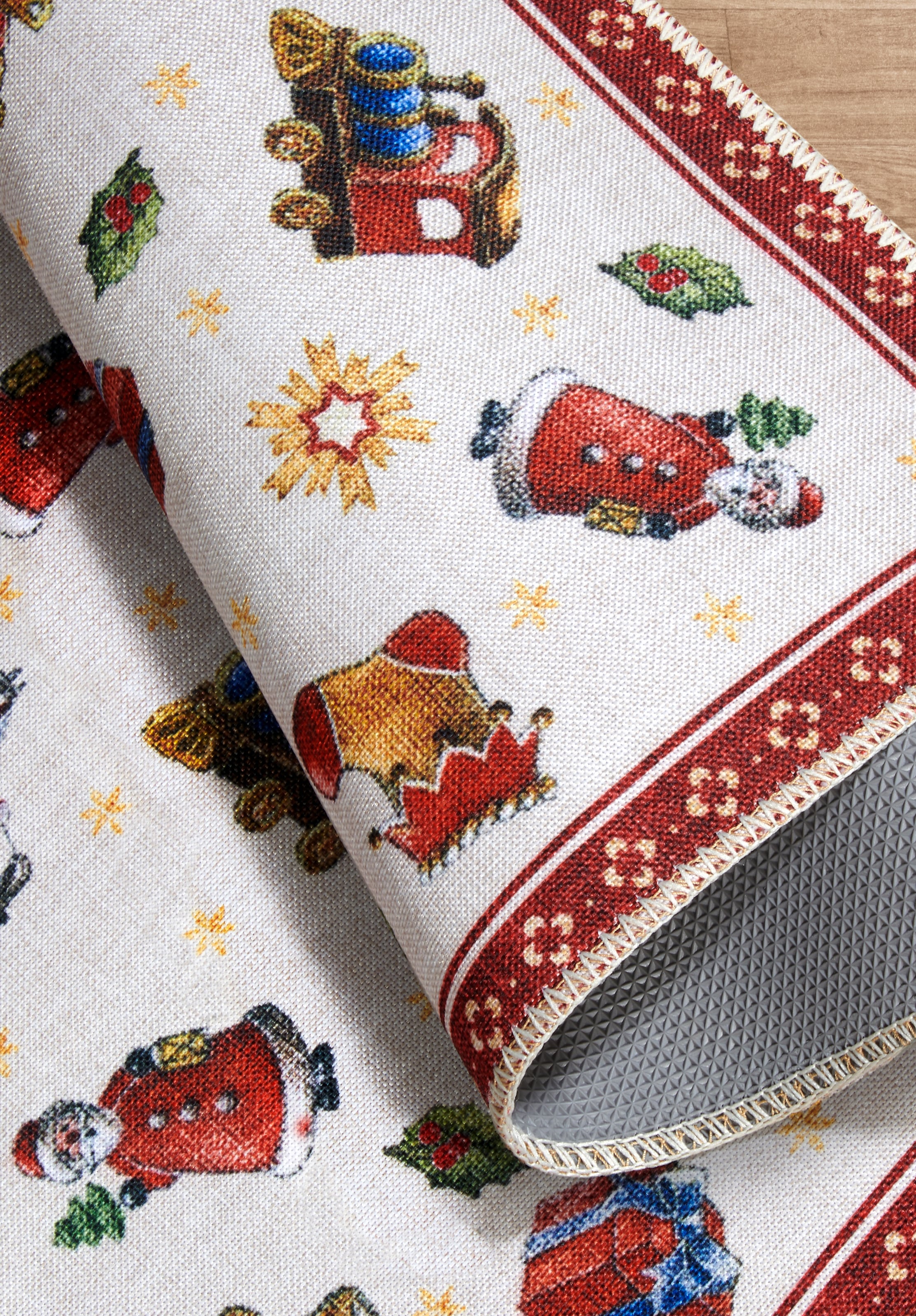 Villeroy & Boch Teppich »Nostalgic Toy's Delight, eckig, rund und Läufer« 3 mm Höhe Weihnachten, Wohnzimmer, Flur, Geschenk, Toys Delight, Dekoration