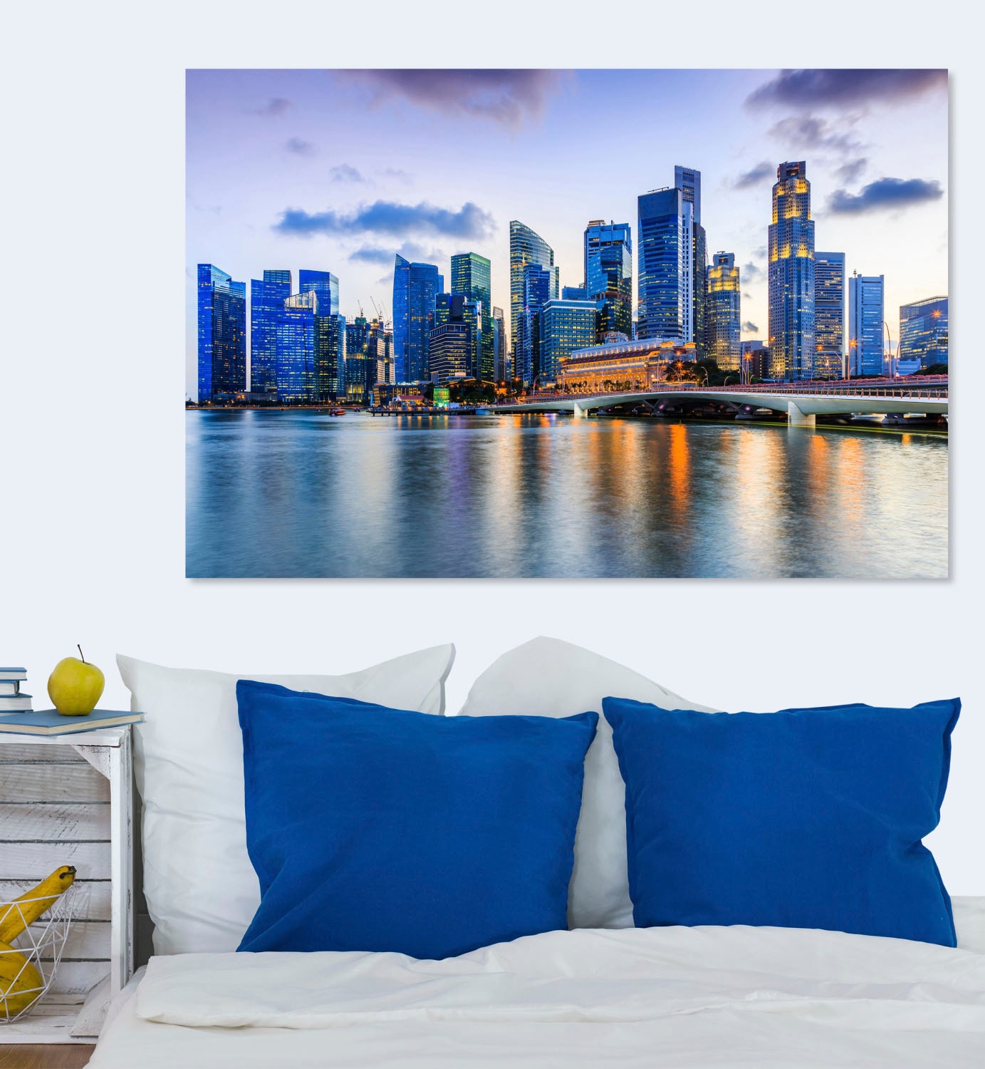 queence Acrylglasbild »Stadt«, Elemente der Architektur-Gebäude-Städte-Skyline, Fine Art-Print in Galeriequalität