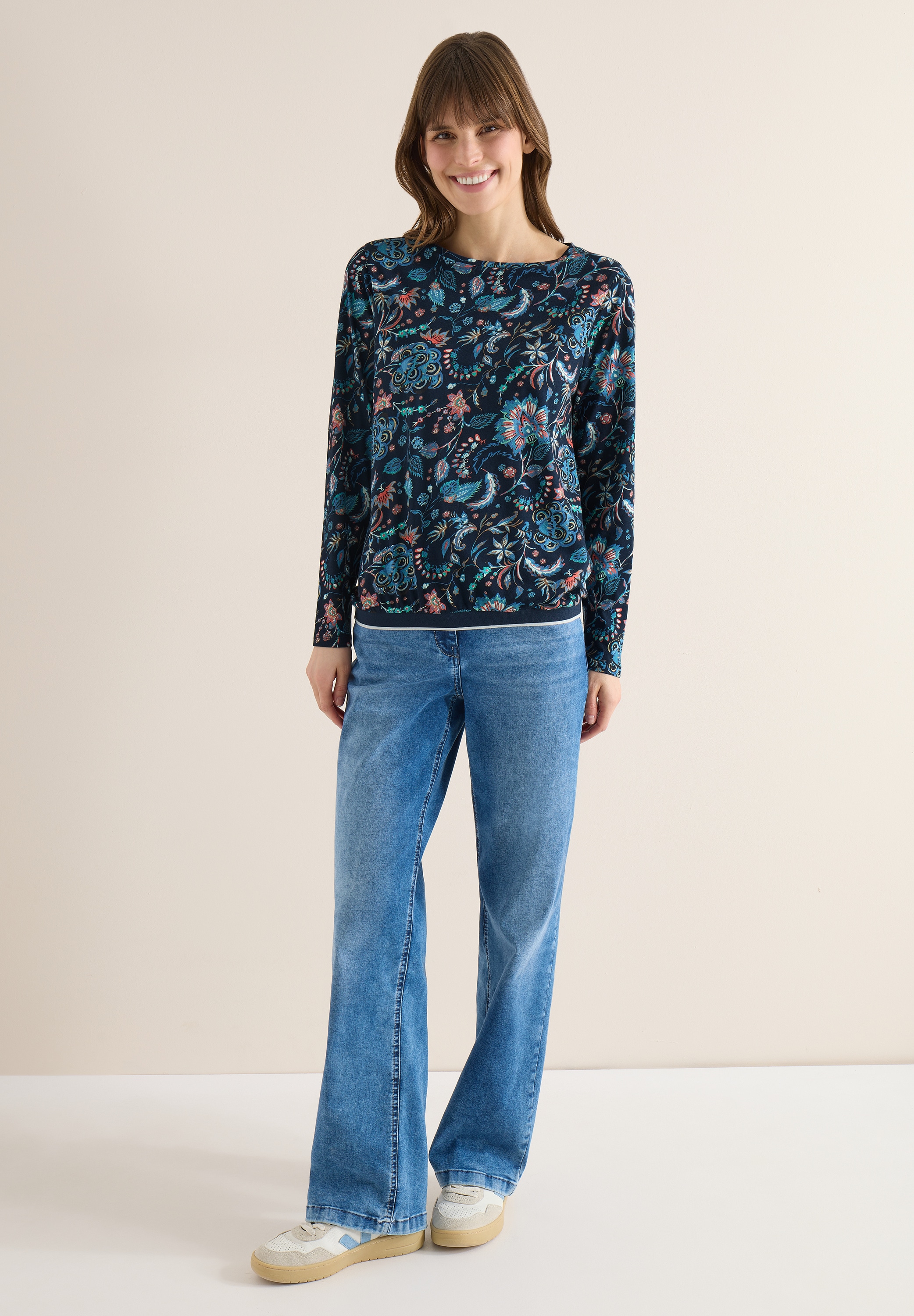 Cecil Langarmshirt mit U-Boot-Ausschnitt