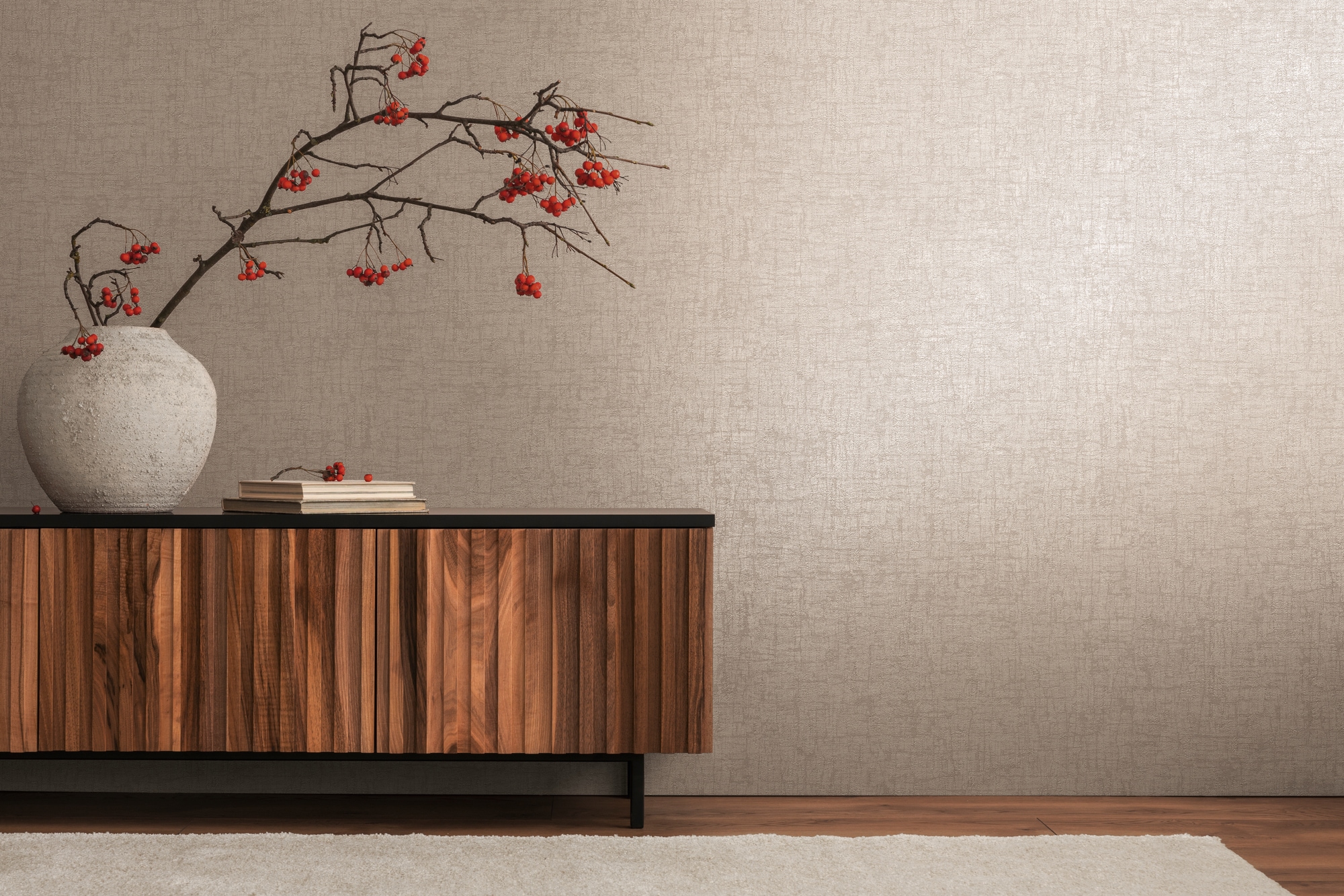 living walls Vliestapete "Smart Surfaces Stein-Optik Tapete Mustertapete Steinwand Steinoptik" leicht glänzend strukturiert Vliestapete Steintapete für Schlafzimmer Küche Wohnzimmer Stein-Optik