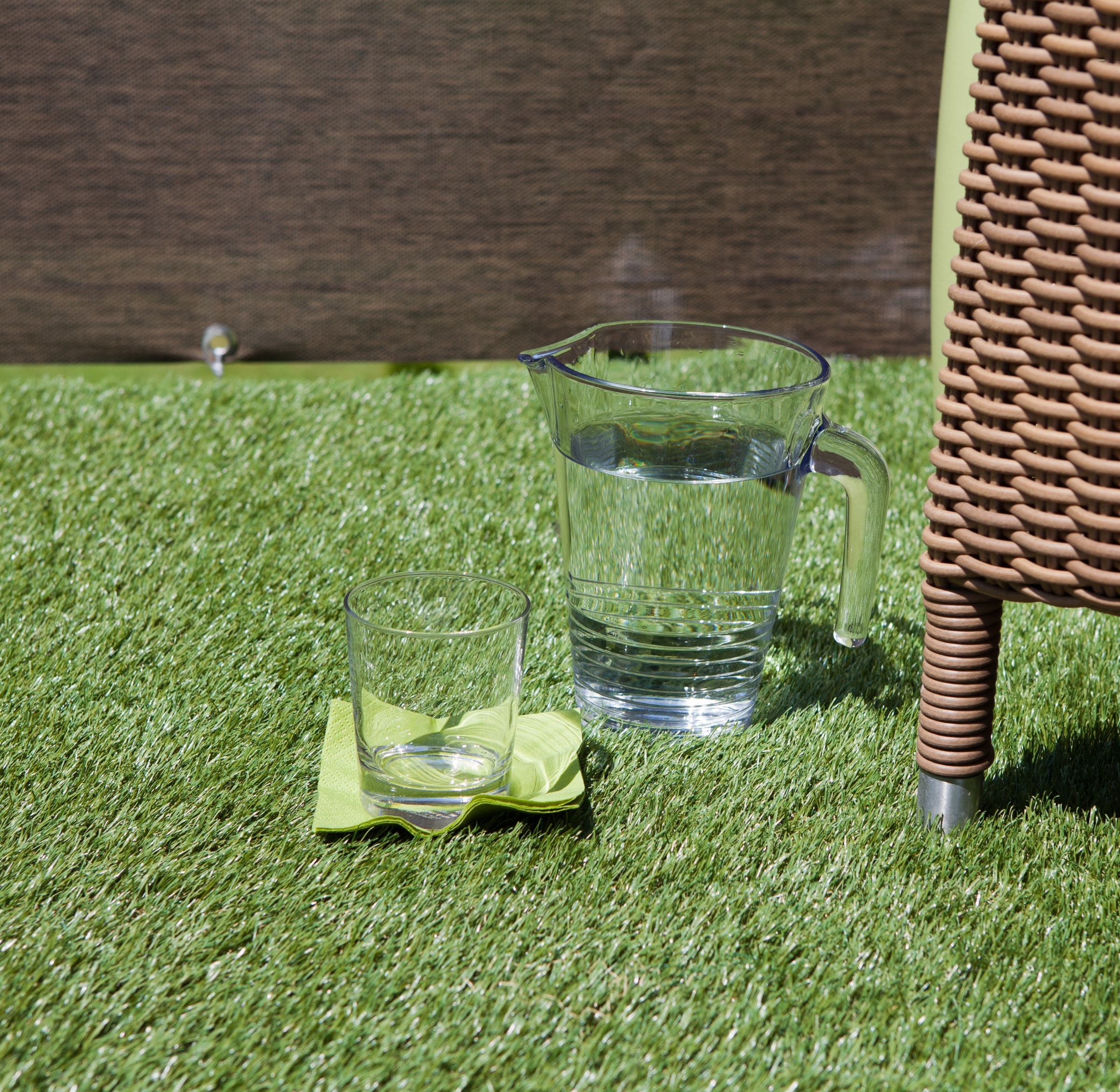 Windhager Kunstrasen »für Garten, Balkon und Terrasse, pflegeleicht und belastbar« 20 mm Höhe 1 x 4 m, Halmlänge 20 mm, grün