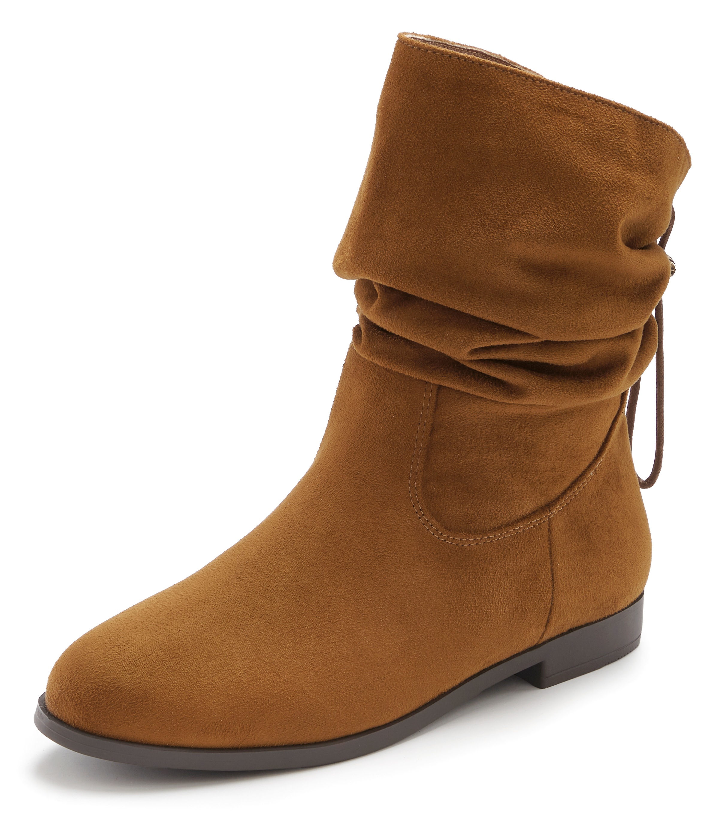 Thumbnail - LASCANA Stiefel "Stiefelette," mit Gummizug, komfortable Sohle, Textil-Innenmaterial VEGAN