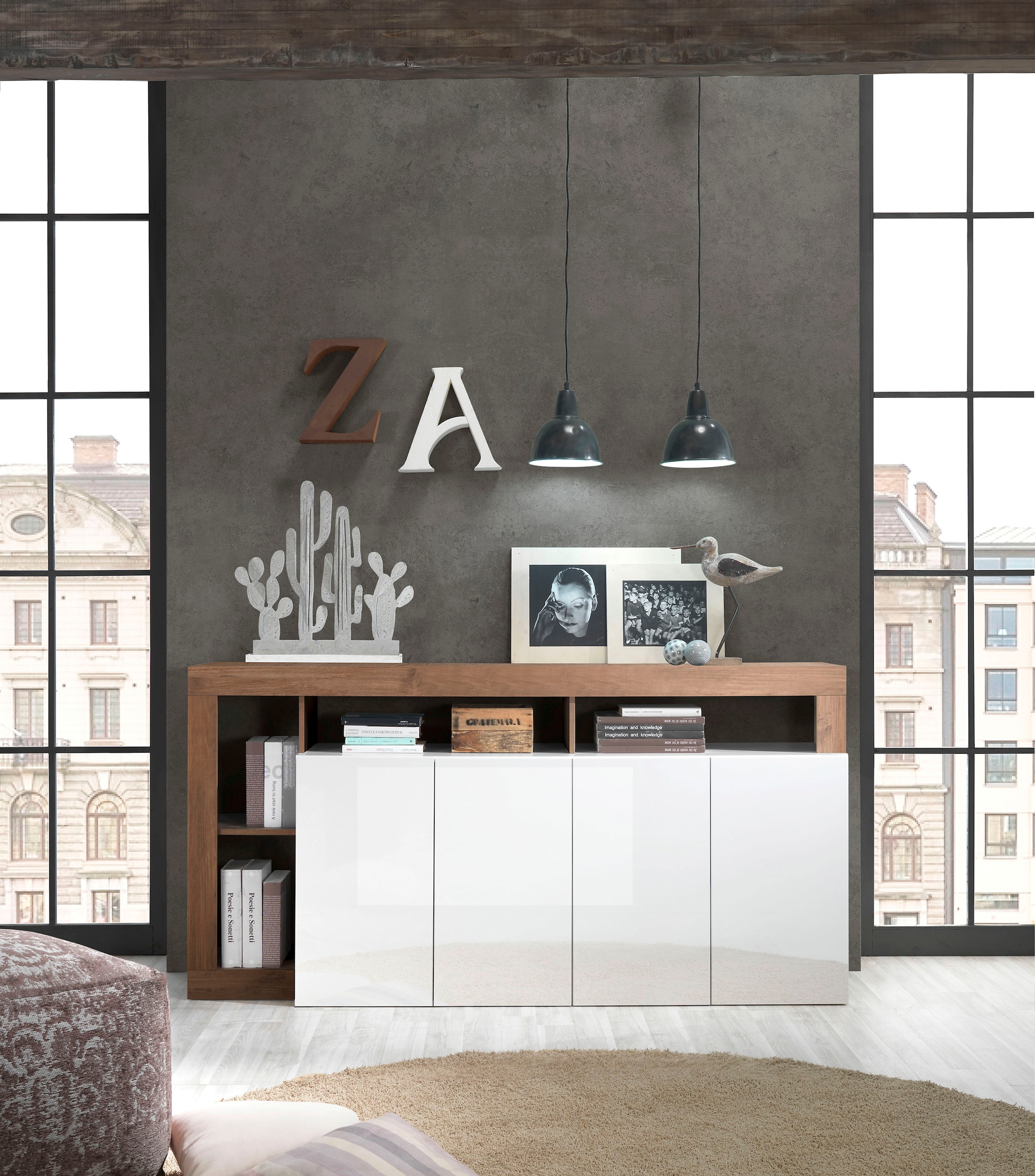 Home affaire Sideboard "Hamburg" Breite 184 cm