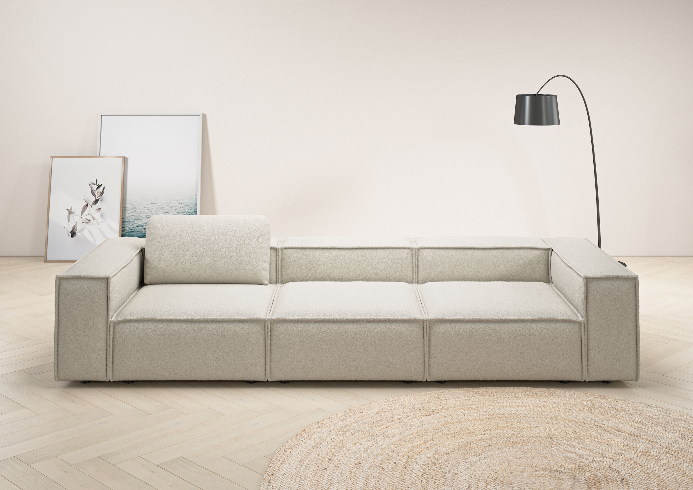 Home affaire 3,5-Sitzer "Watertown, modernes Big-Sofa XXL, 336 cm Breite, a günstig online kaufen
