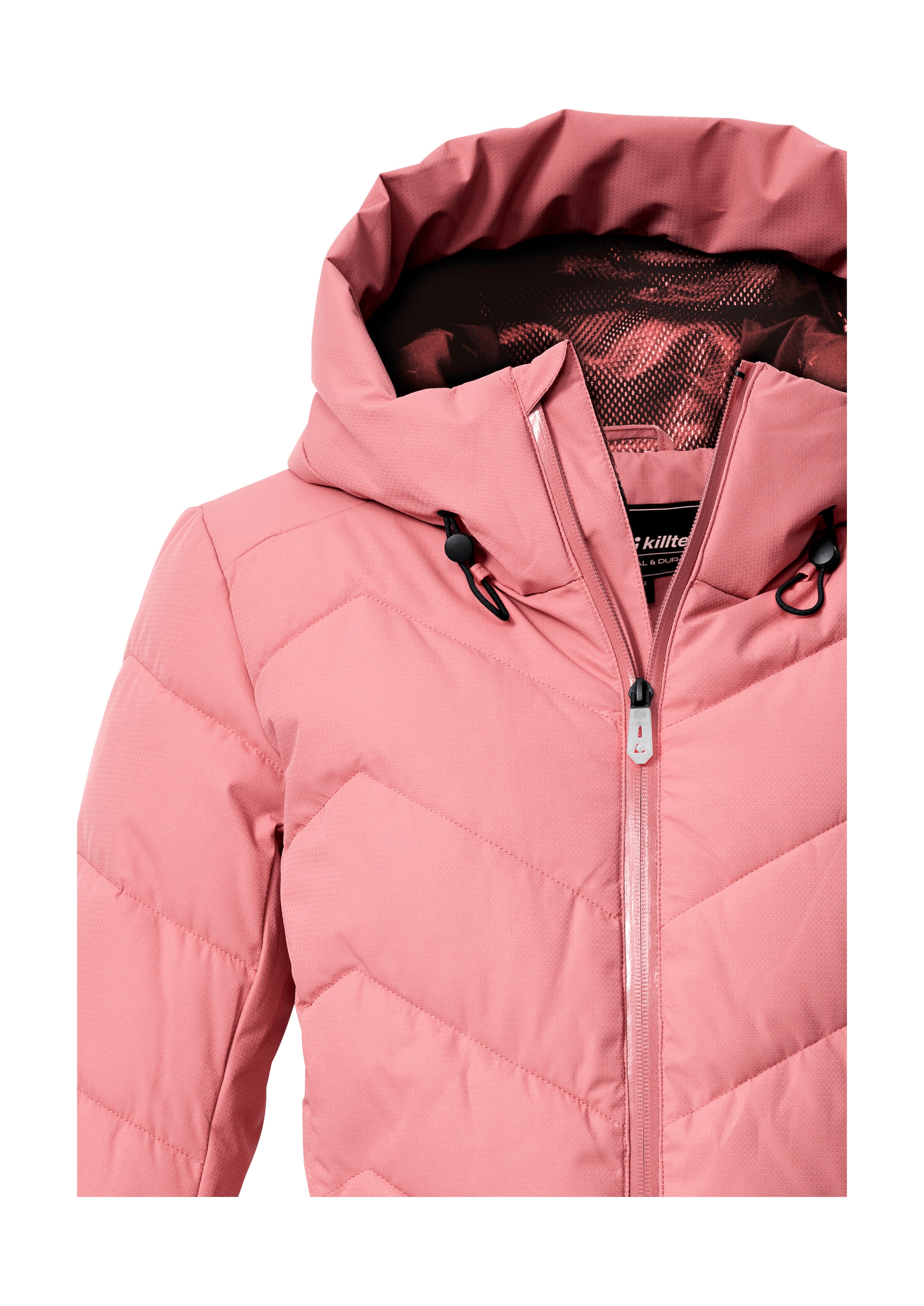 Killtec Skijacke »KSW 31 WMN SKI QLTD JCKT«, Winddichte, wasserabweisende Skijacke mit Daunenoptik und Schneefang