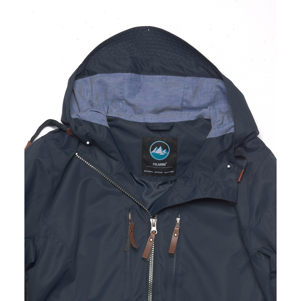 Polarino Outdoorjacke, mit Kapuze