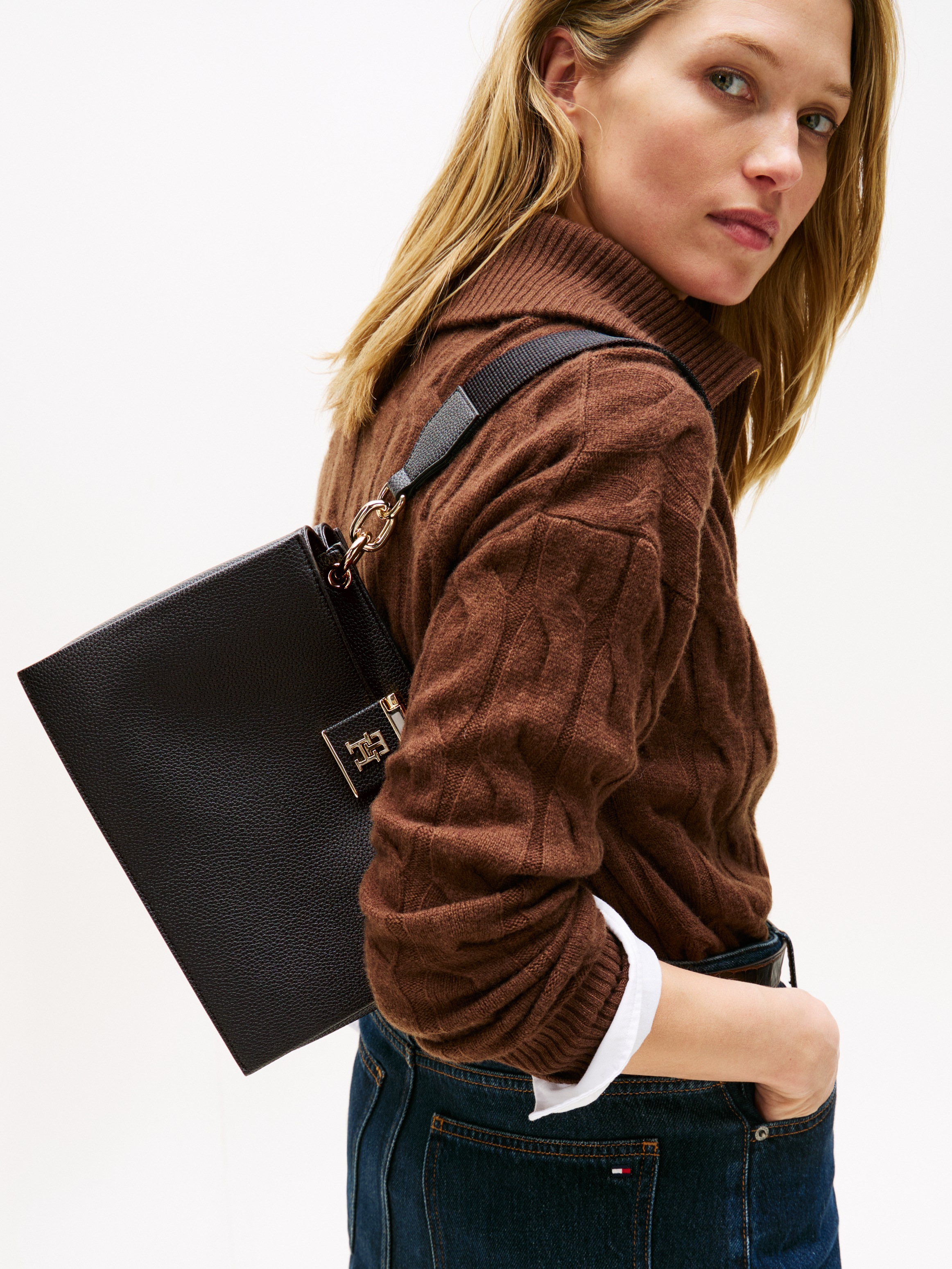 Tommy Hilfiger Satchel "TH HER MED SATCHEL", Damen Handtasche, Tragetasche, günstig online kaufen