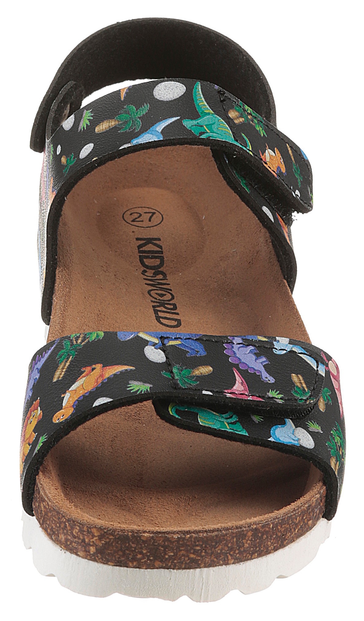 KIDSWORLD Riemchensandale »Dinos«, Klettschuh, Sommerschuh, Urlaubschuh mit Dino-Druck