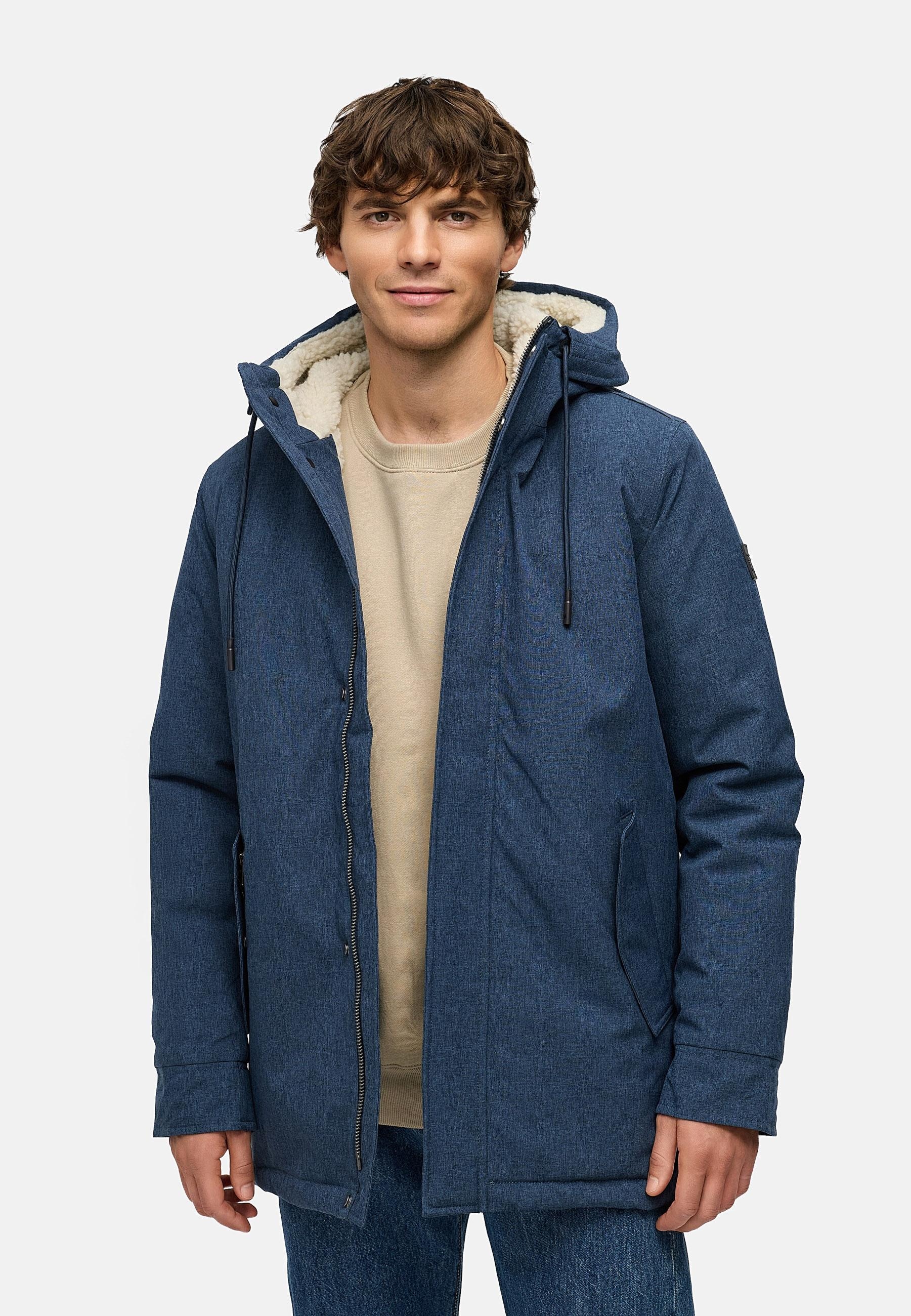Ragwear Kurzmantel »Mr Smithem YOUMODO« wasserdichte lange Herren Winterjacke mit Kapuze