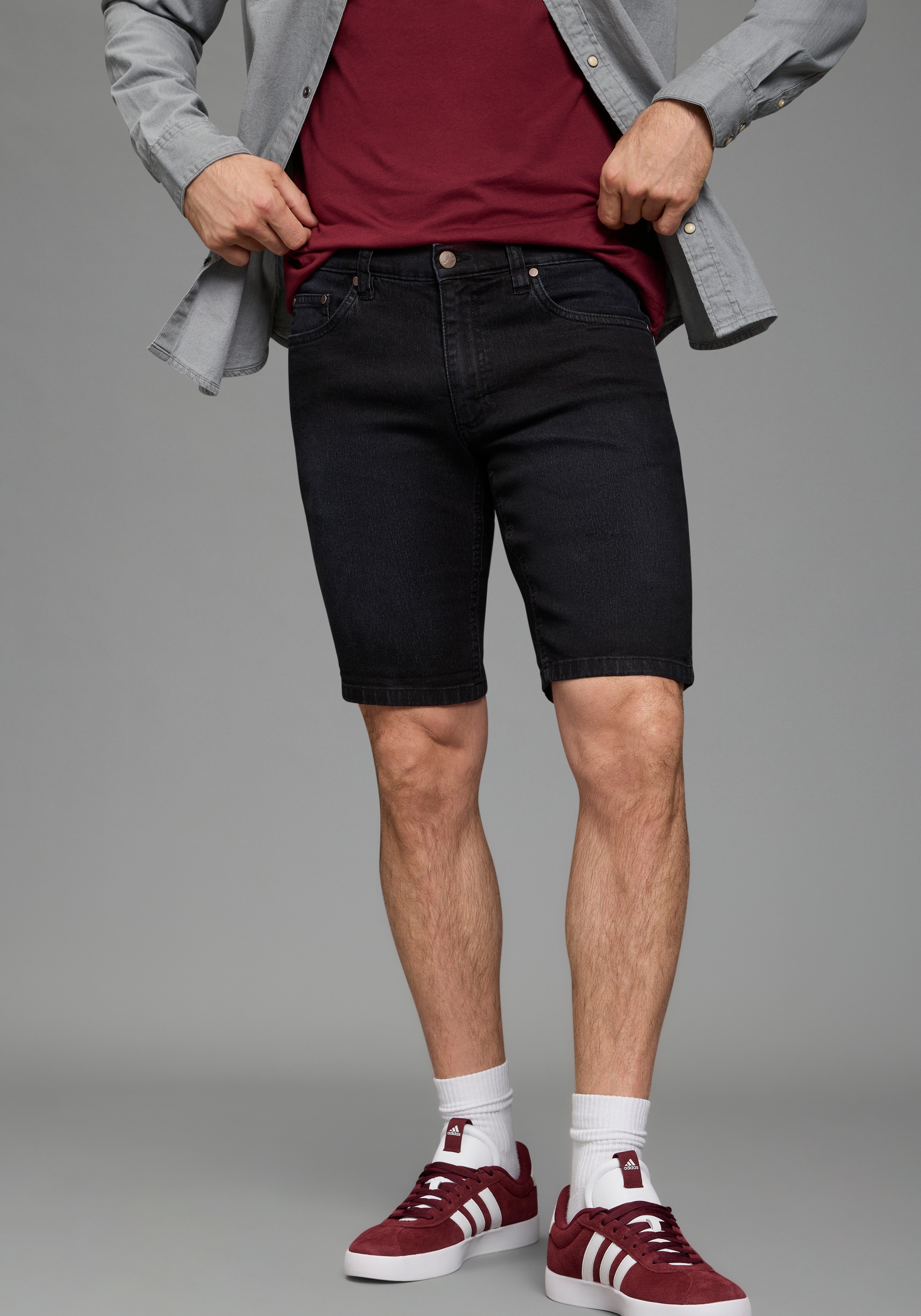 Arizona Jeansshorts 2er-Pack, Regular-Fit, gerade geschnittenes Bein günstig online kaufen