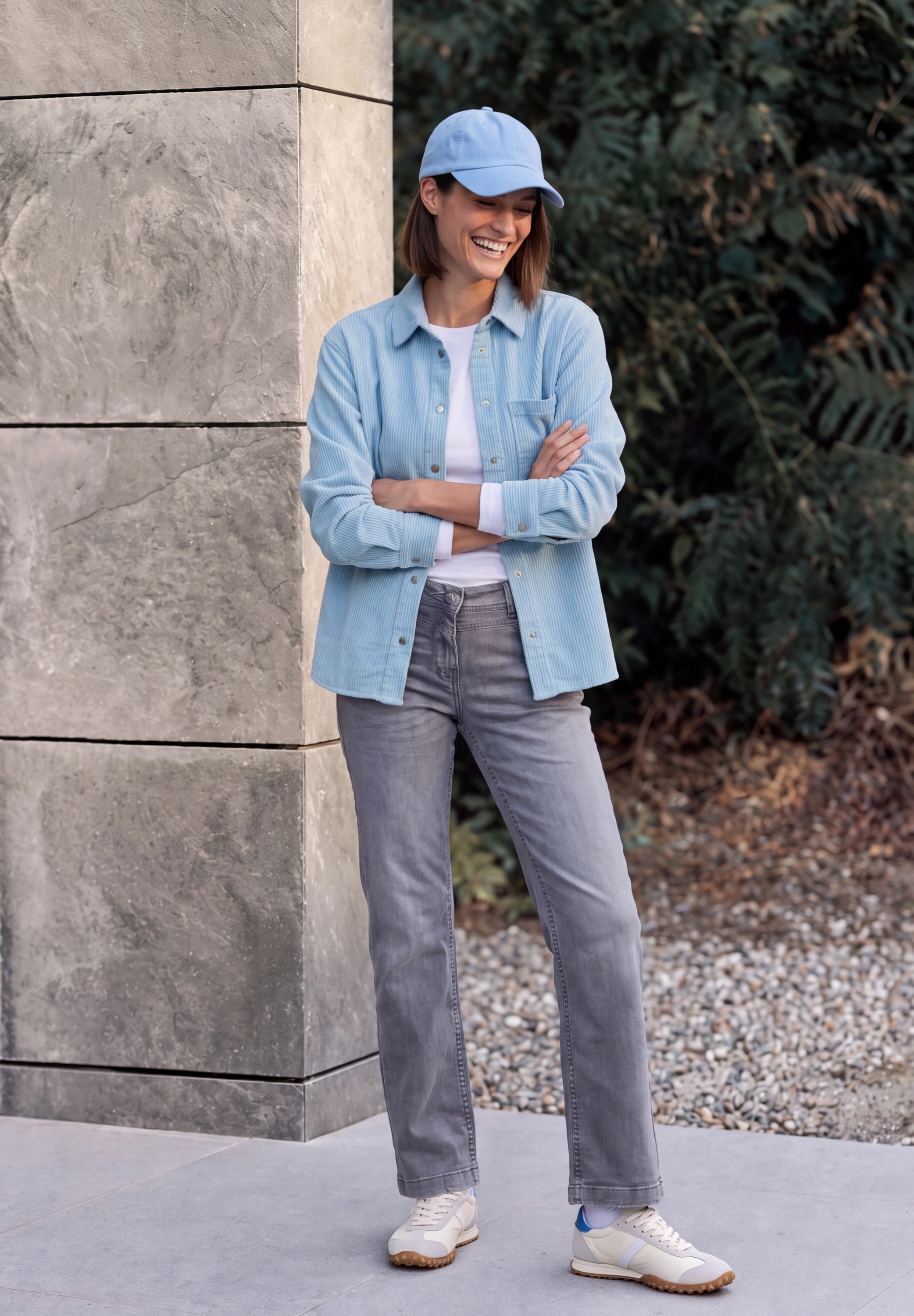Cecil Hemdbluse in Cord-Optik