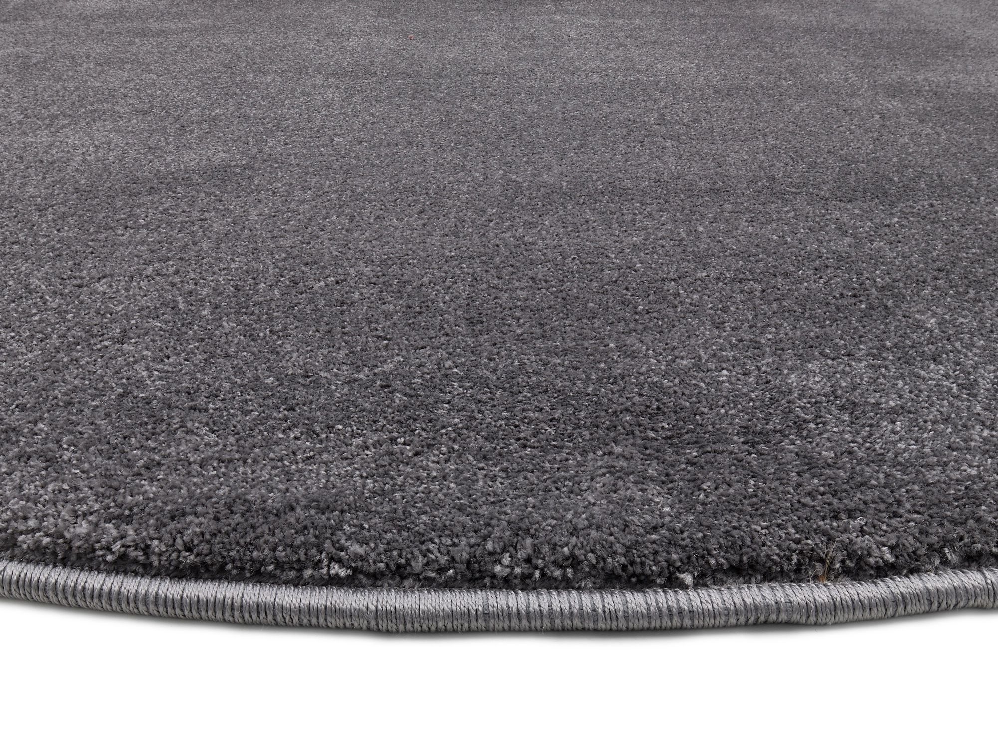 Teppich OCI DIE TEPPICHMARKE "Bellevue, auch als Läufer erhältlich", grau (dunkelgrau), H:20mm Ø:200cm, Polypropylen, Teppiche, Teppich, hochwertiger dichter Hochflor, Shaggy, Langflor, Wohnzimmer 3