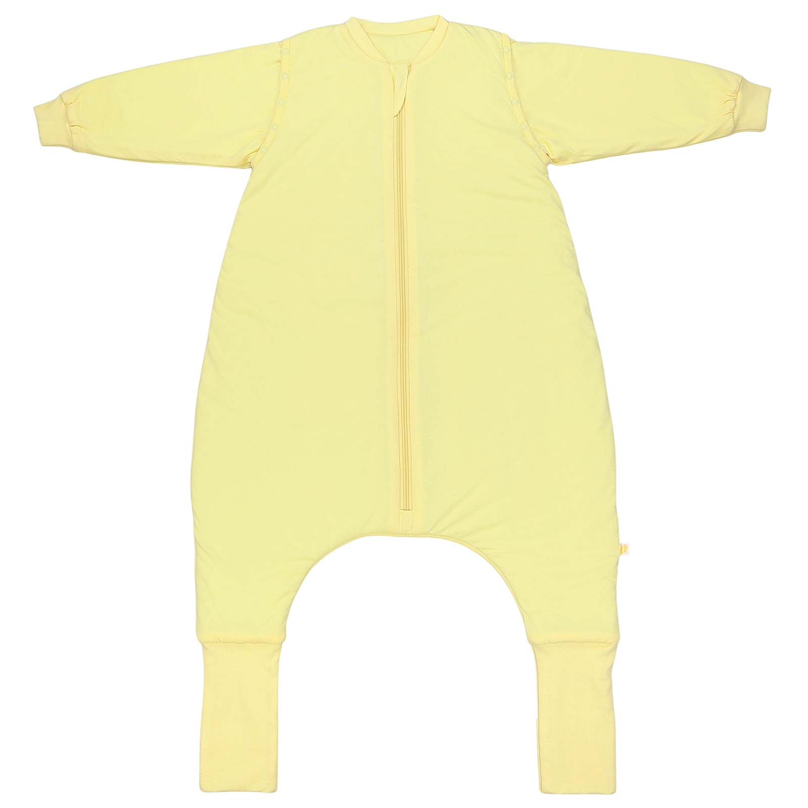 SCHLUMMERSACK Babyschlafsack "Schlafsack mit Füßen 2.5 Tog", L: 130cm, gelb, Schlafsäcke