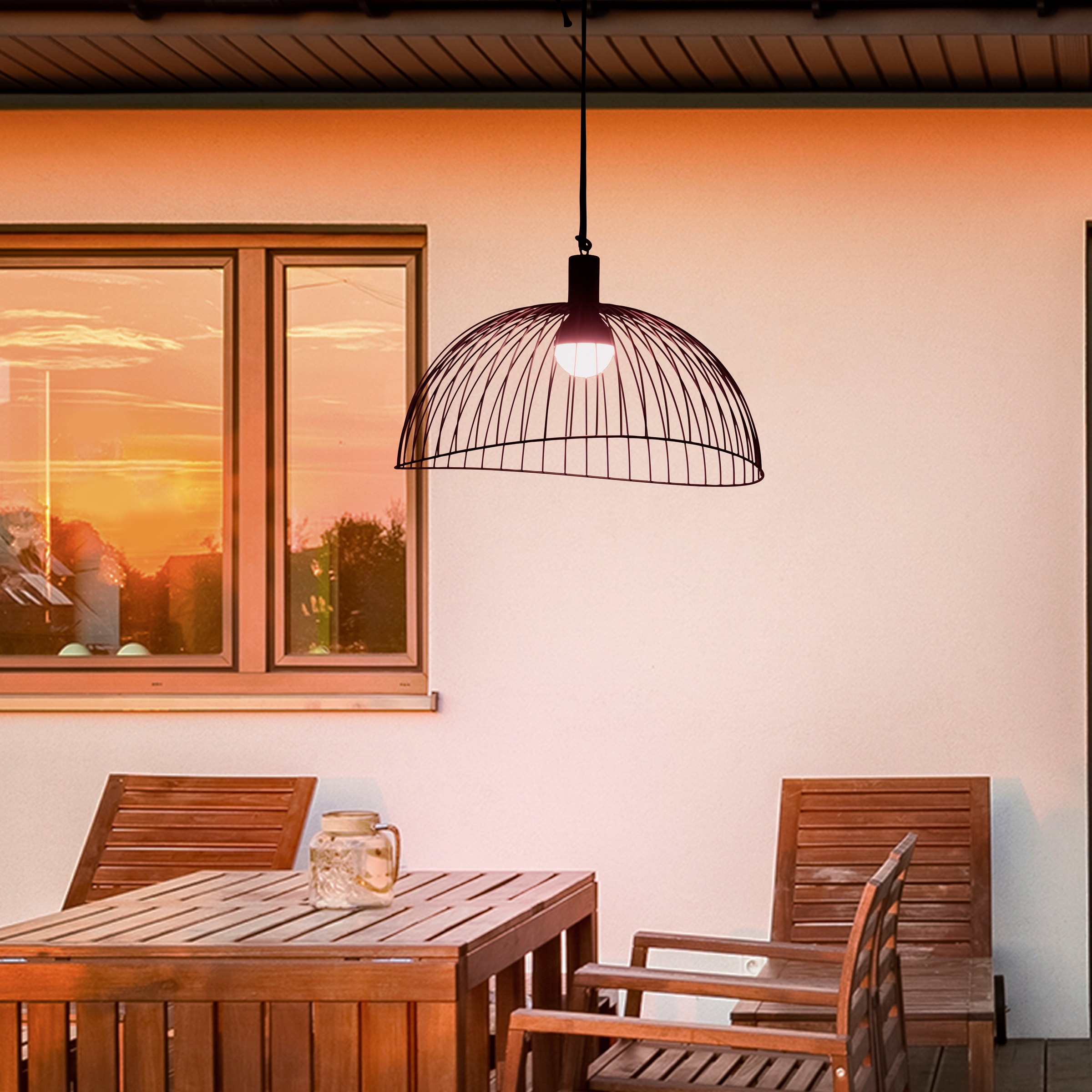 JUST LIGHT Außen-Deckenleuchte "DAVID" 1 Stk. Warmweiß LED günstig online kaufen