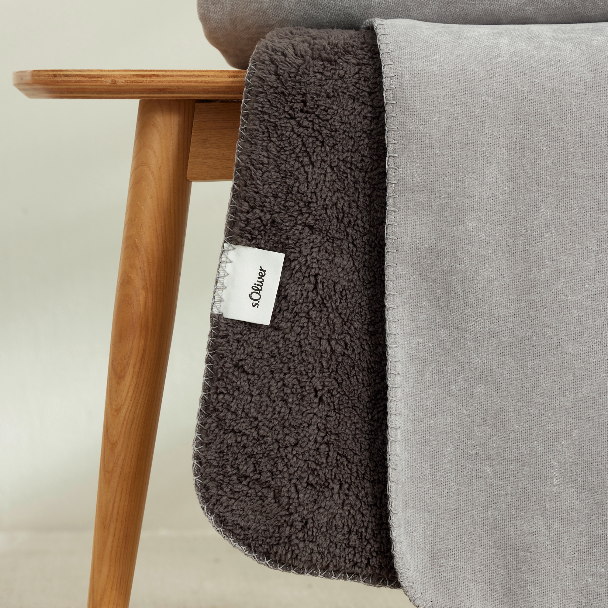 s.Oliver Wohndecke »s.Oliver Lounge Decke« trendige Doubleface-Optik