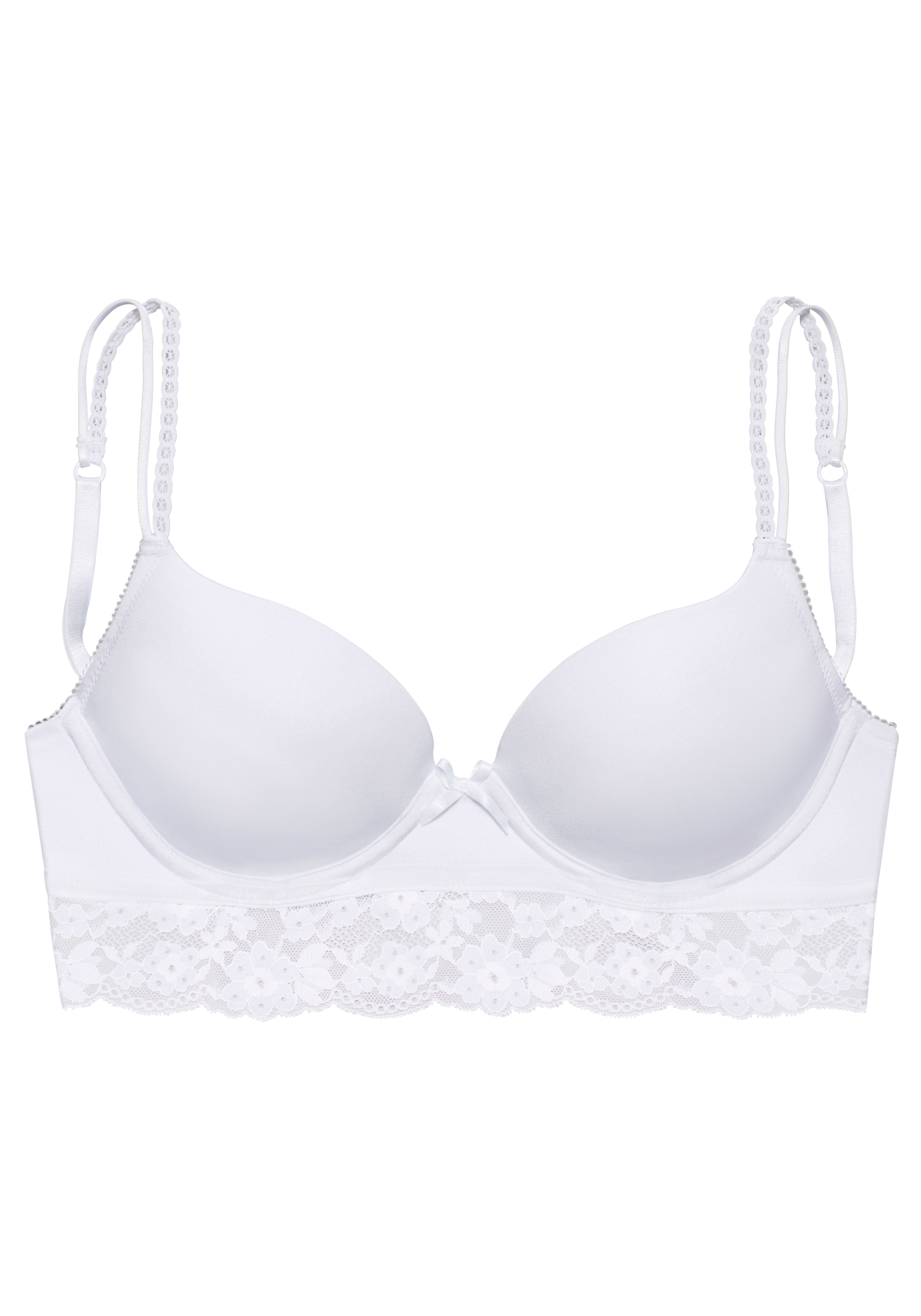 Vivance Push-up-BH, mit Bügel und Spitze entlang der Unterbrust, sexy Dessous