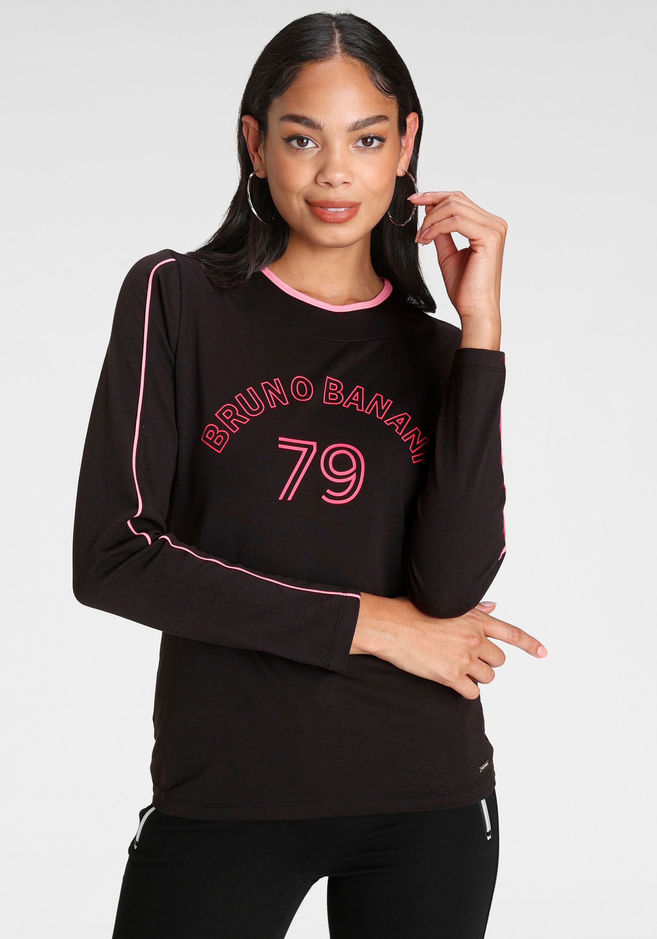 bruno banani -  Longsleeve, Logo-Aufdruck NEUE KOLLEKTION