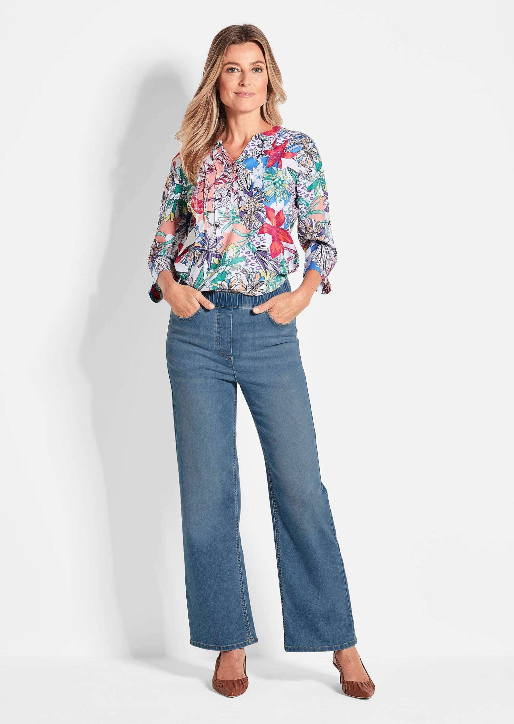 GOLDNER Stretch-Jeans »Kurzgröße Bequeme Jeanshose VERA«