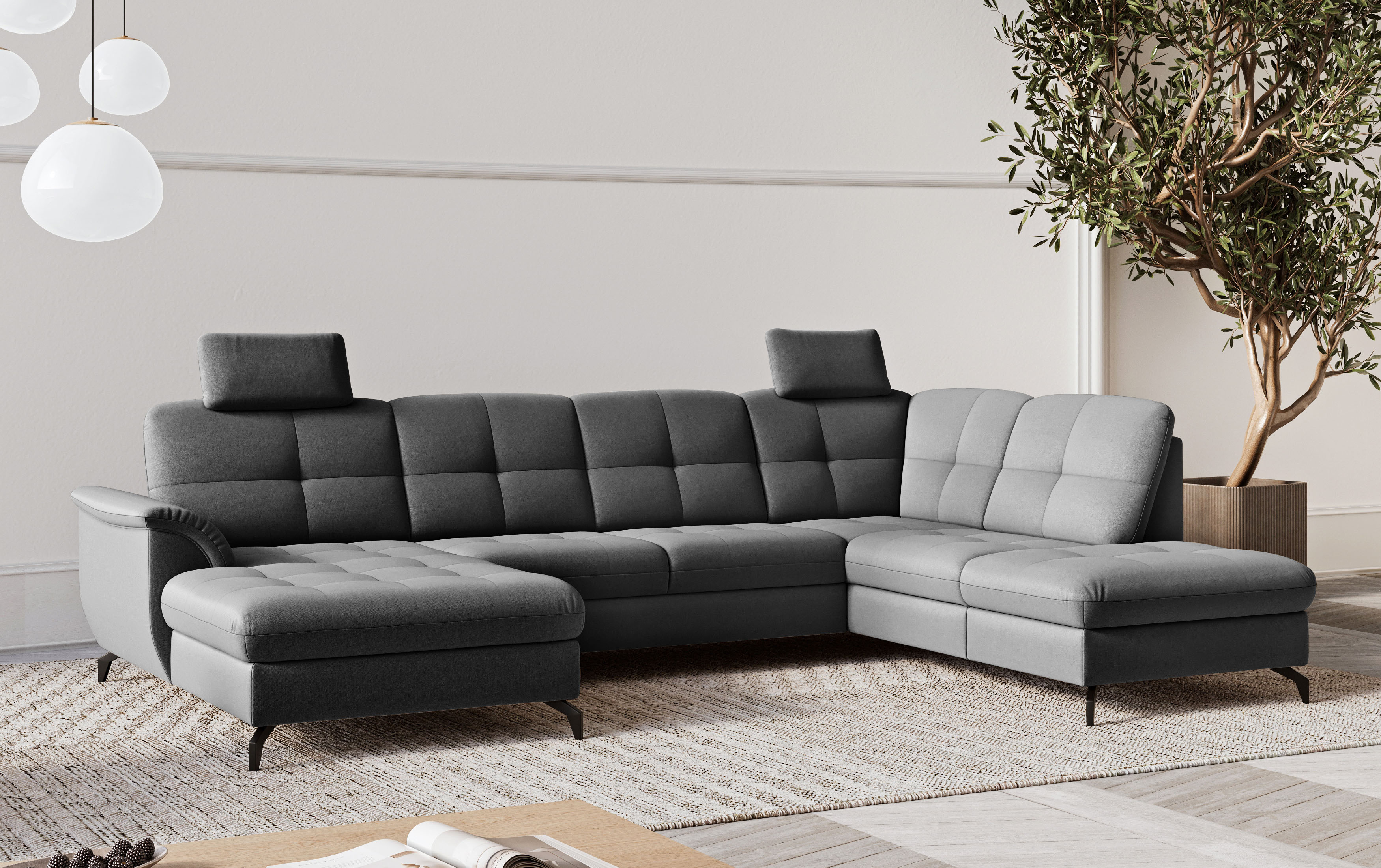 sit&more Wohnlandschaft "Zora" wahlweise mit Schlaffunktion und Bettkasten
