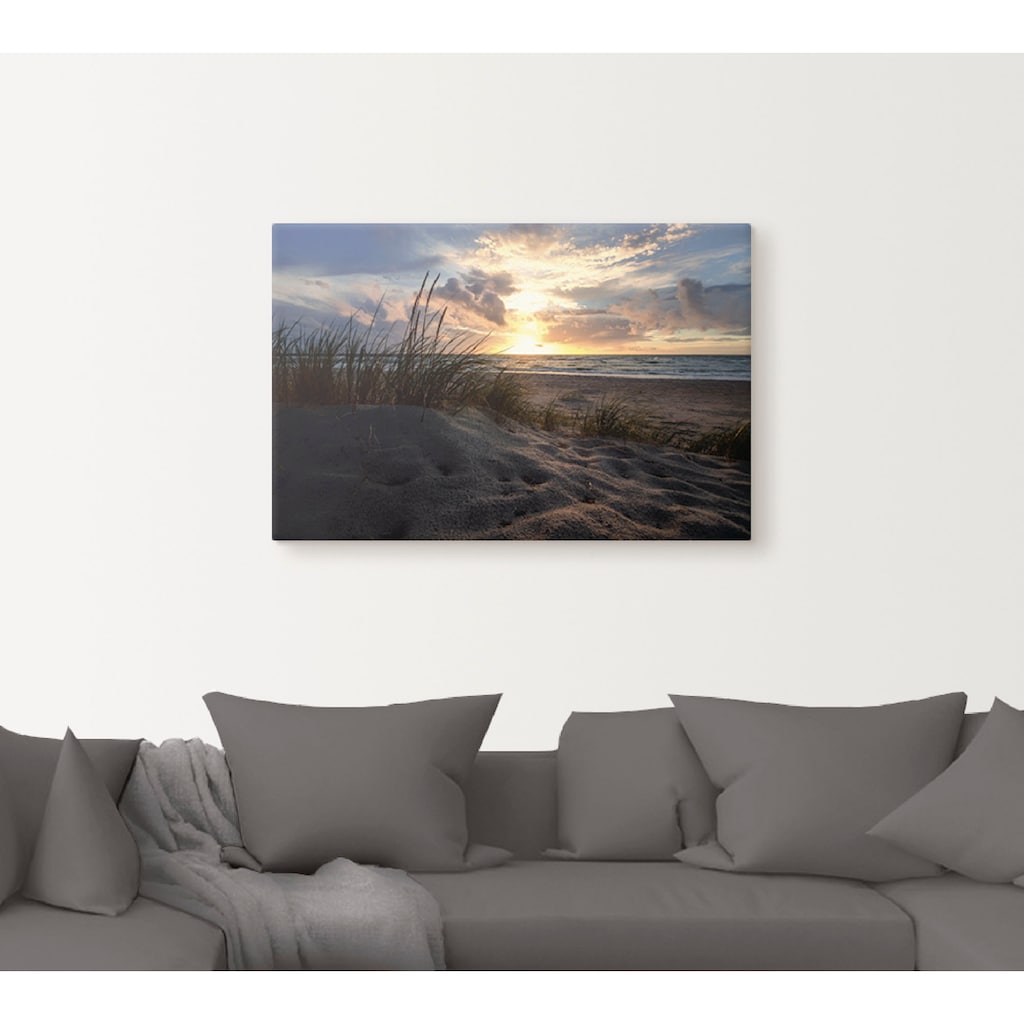 Artland Wandbild »Sonnenuntergang an der Ostsee«, Strand, (1 St.)