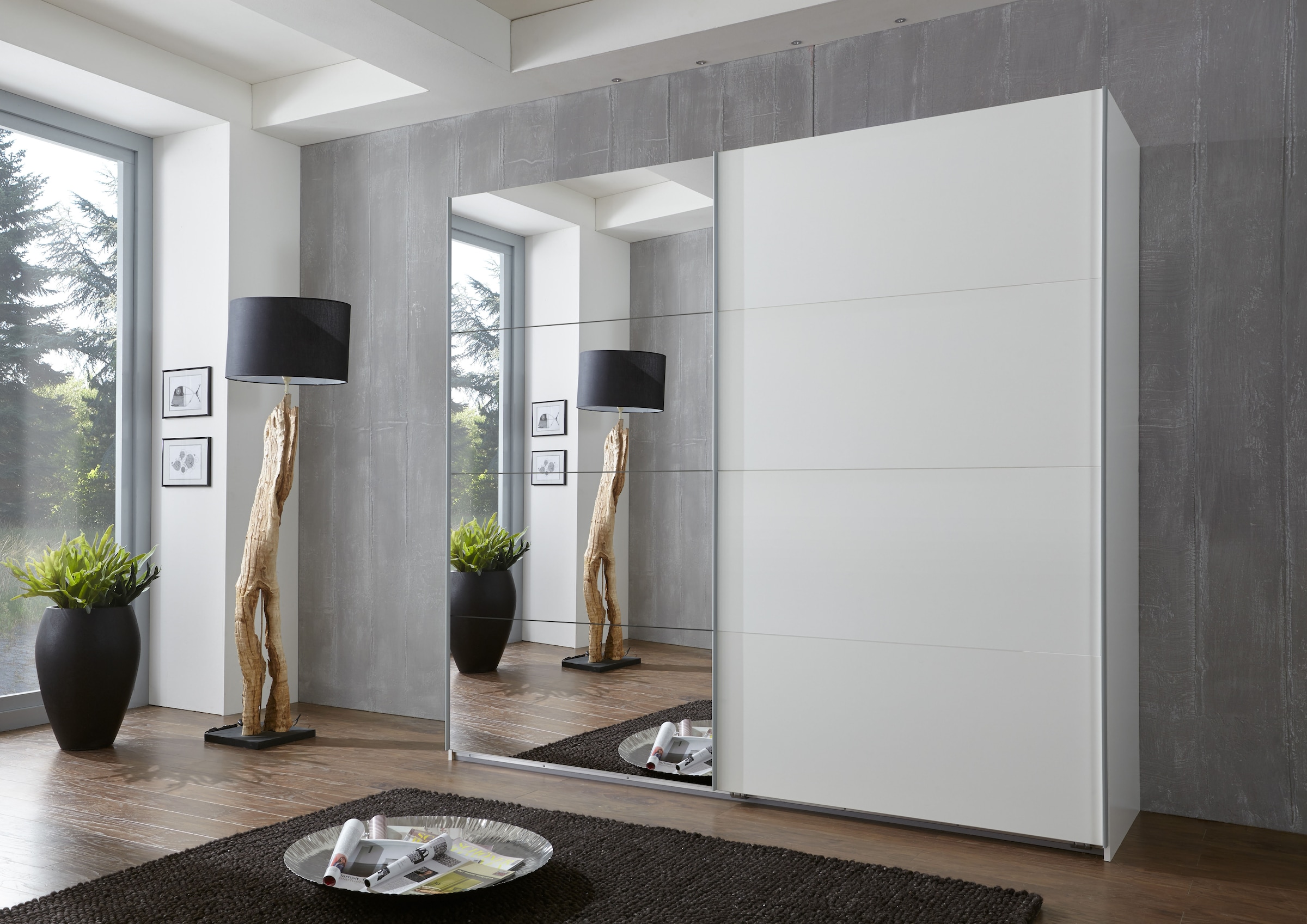 Wimex Schwebetürenschrank »Ernie« Kleiderschrank mit Spiegel, Made in Germany, in verschiedenen Größen/Ausführungen lieferbar