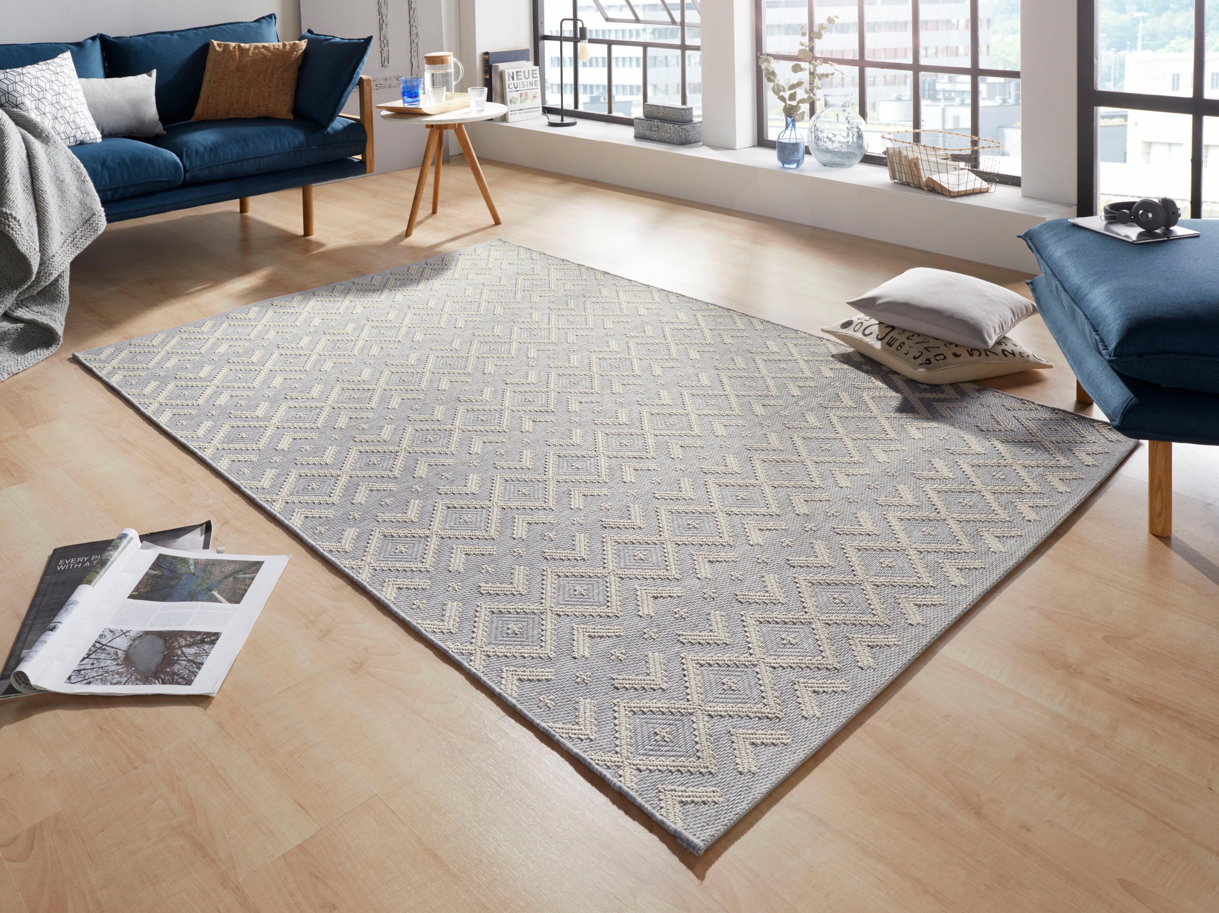 HANSE Home Teppich »Alley«, rechteckig, 4 mm Höhe, In- & Outdoor, Teppich, 3D Effekt, Teppichläufer, Wohnzimmer, Terrasse