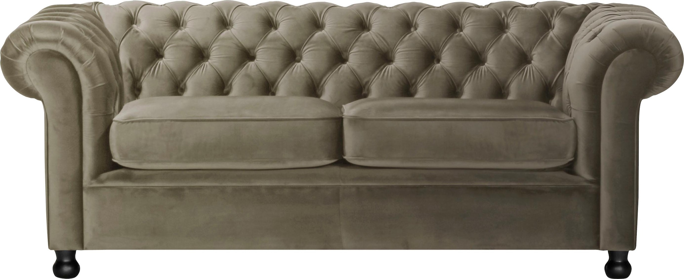 Home affaire Chesterfield-Sofa »Chesterfield Home 3-Sitzer B/T/H: 192/87/75 cn«, mit edler Knopfheftung und typischen Armlehnen